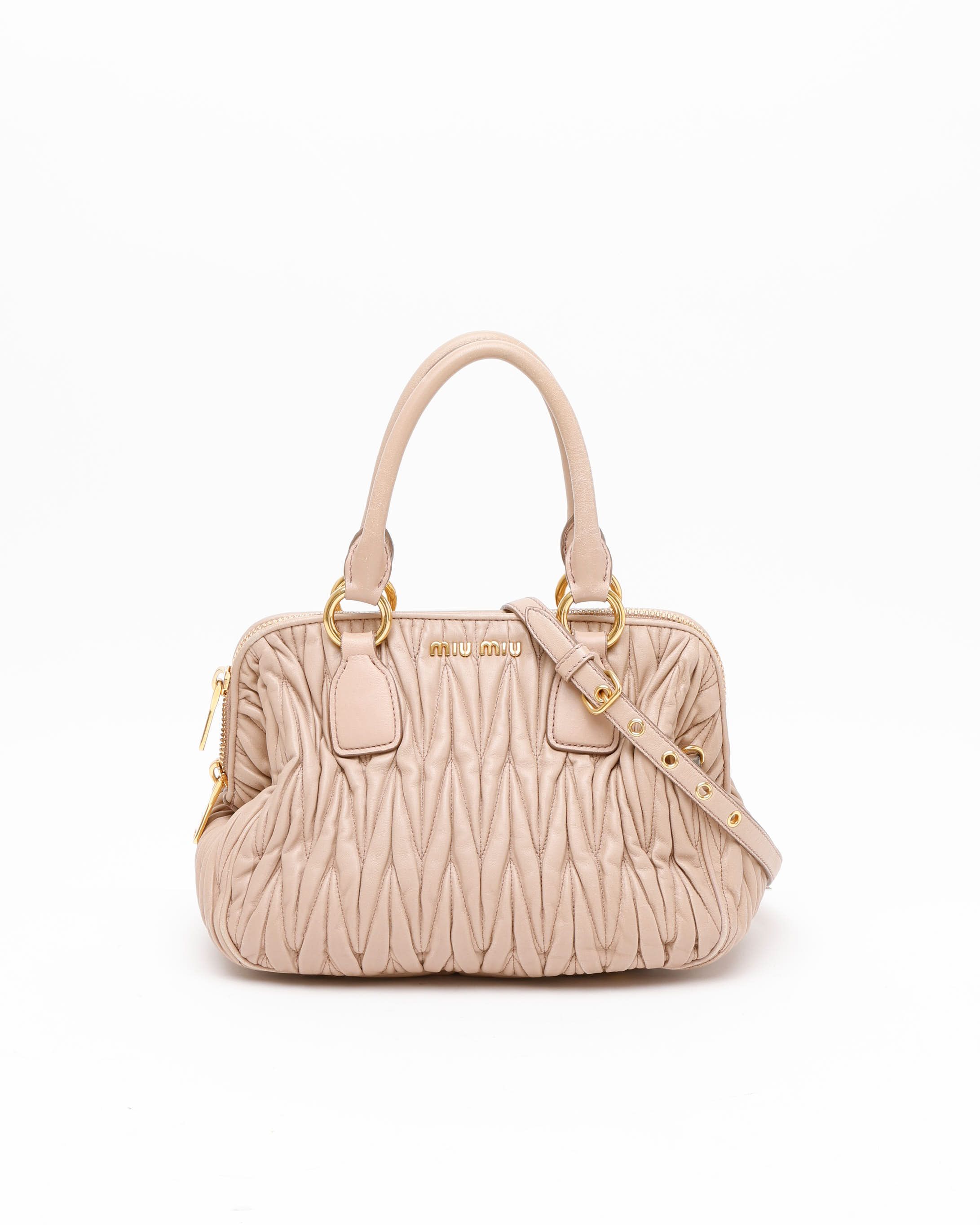 MIU MIU Miu Miu MatelasséZip Around Bag