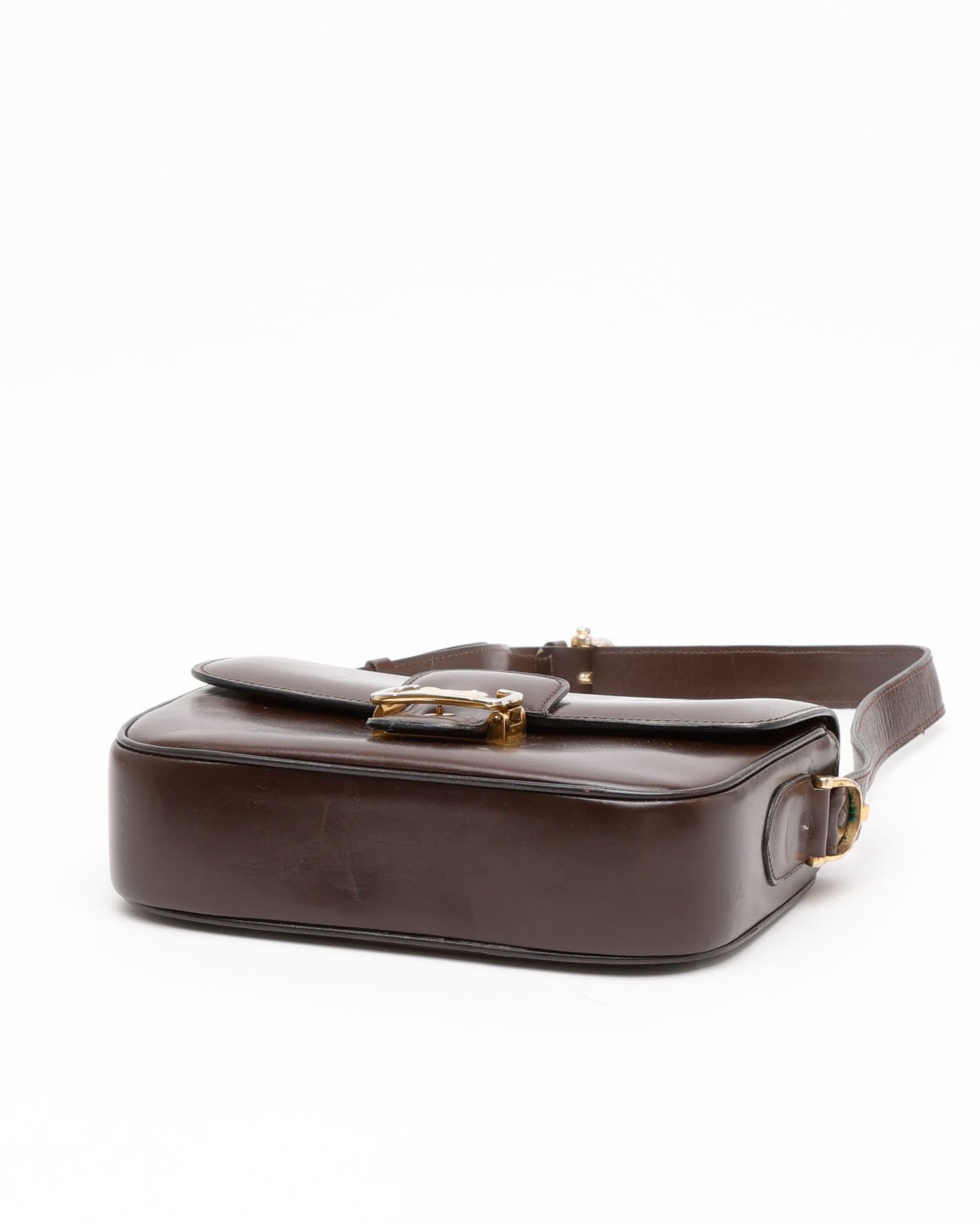Celine Céline Carriage Box Bag In Brown