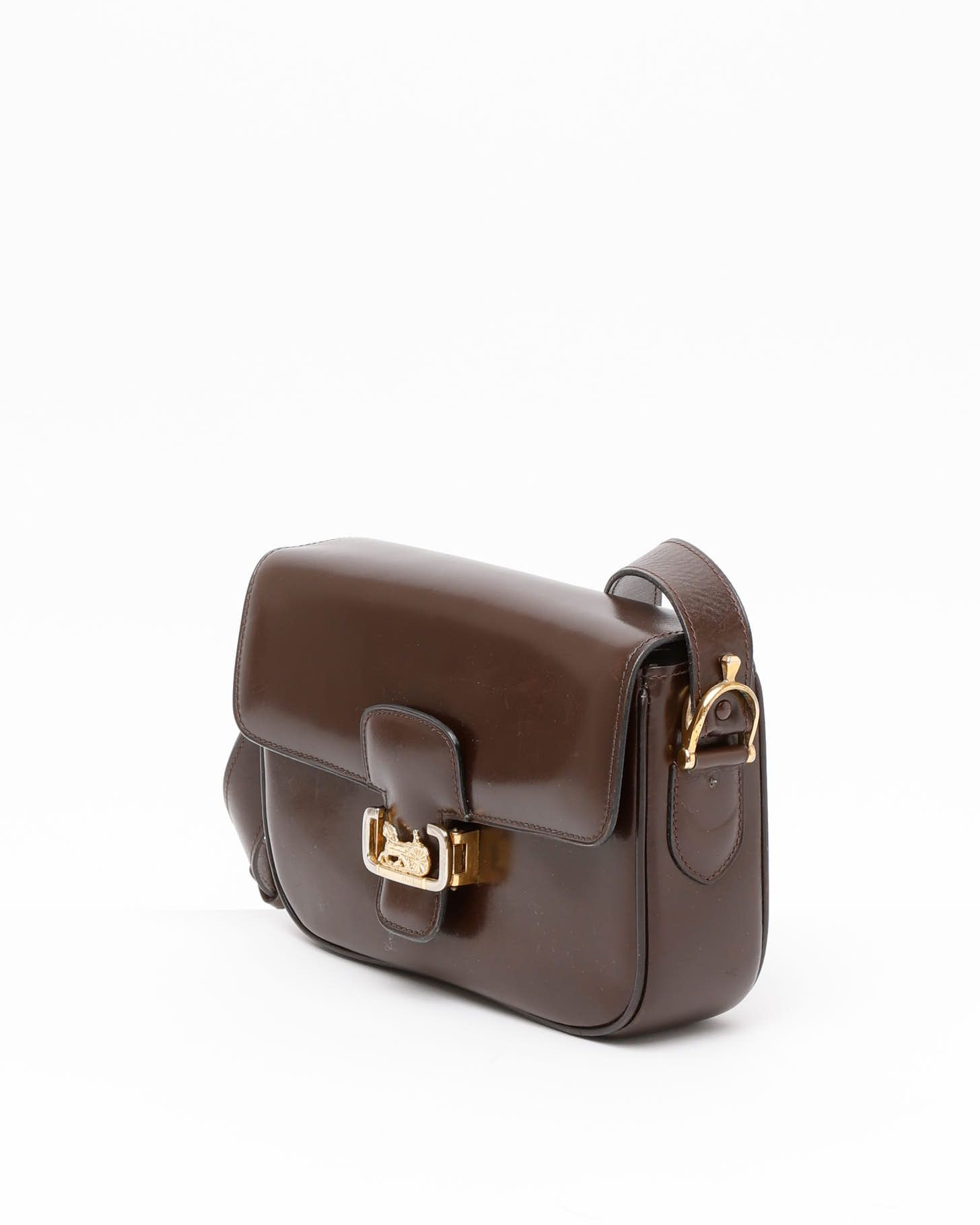 Celine Céline Carriage Box Bag In Brown