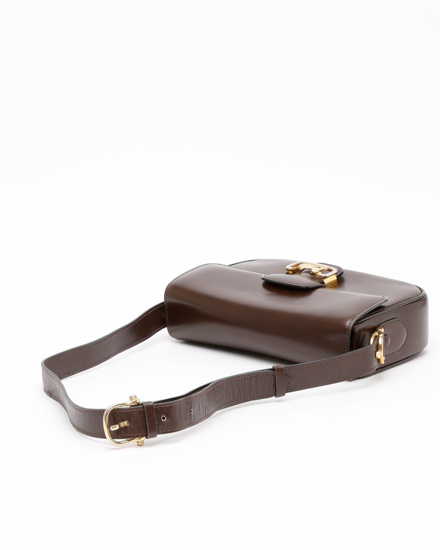 Celine Céline Carriage Box Bag In Brown