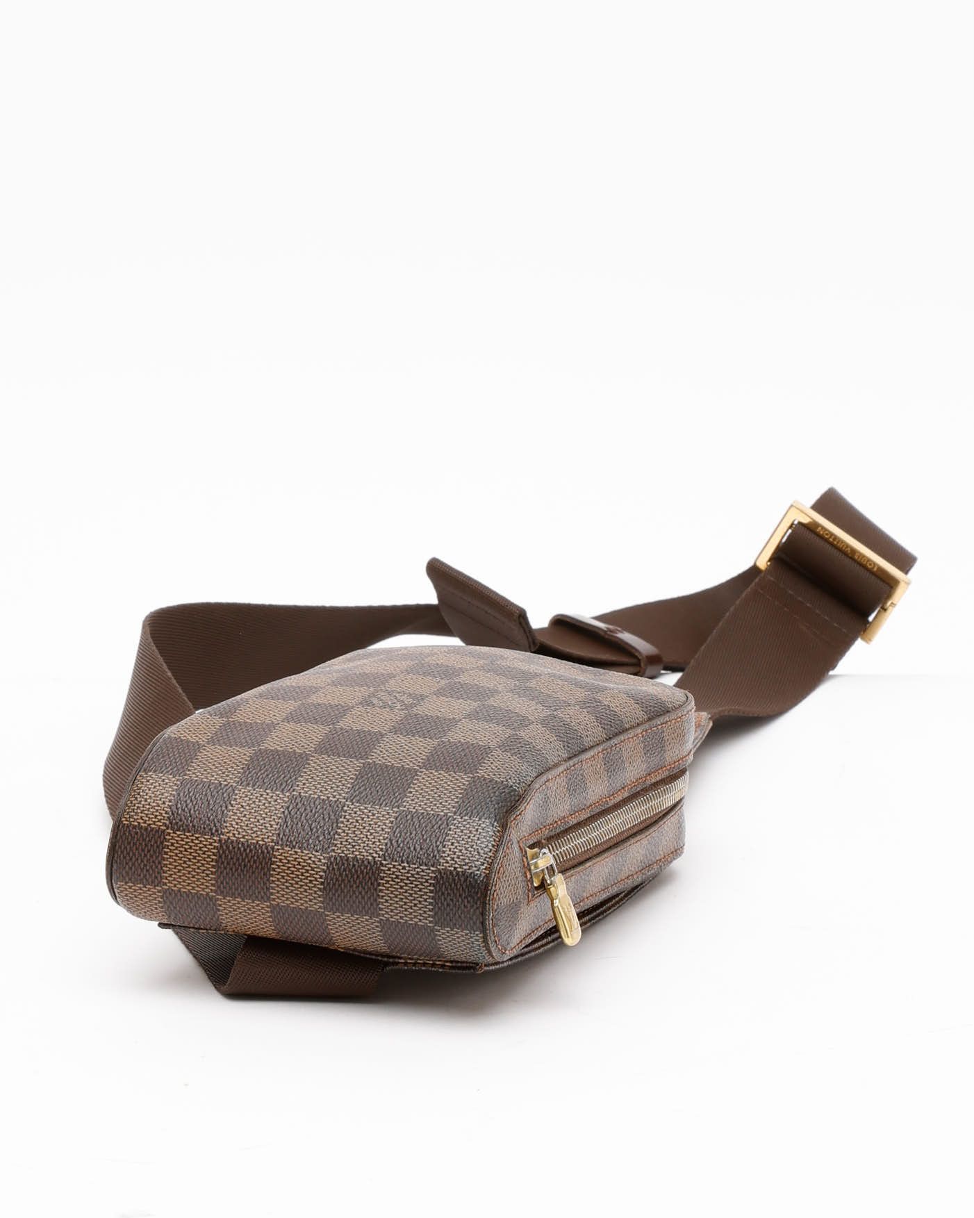 Pre-owned Louis Vuitton Damier Geronimo Sling Bag In Brown