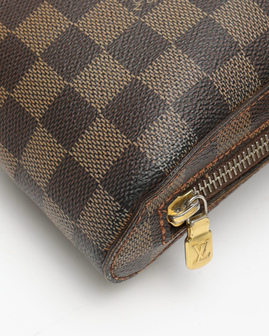 Pre-owned Louis Vuitton Damier Geronimo Sling Bag In Brown