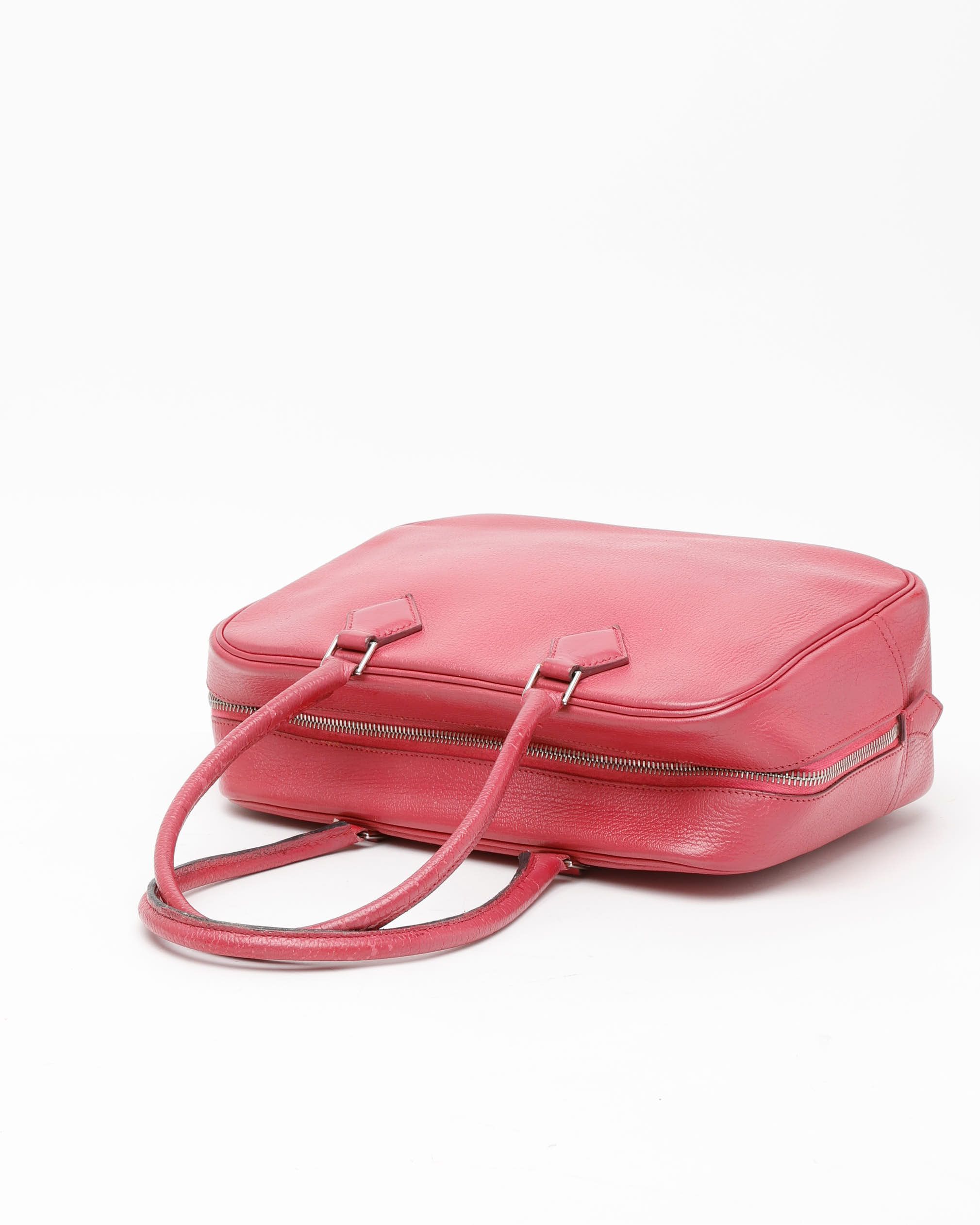 Pre-owned Hermes Hermès Chevre Mysore Plume 28 Bag In Pink