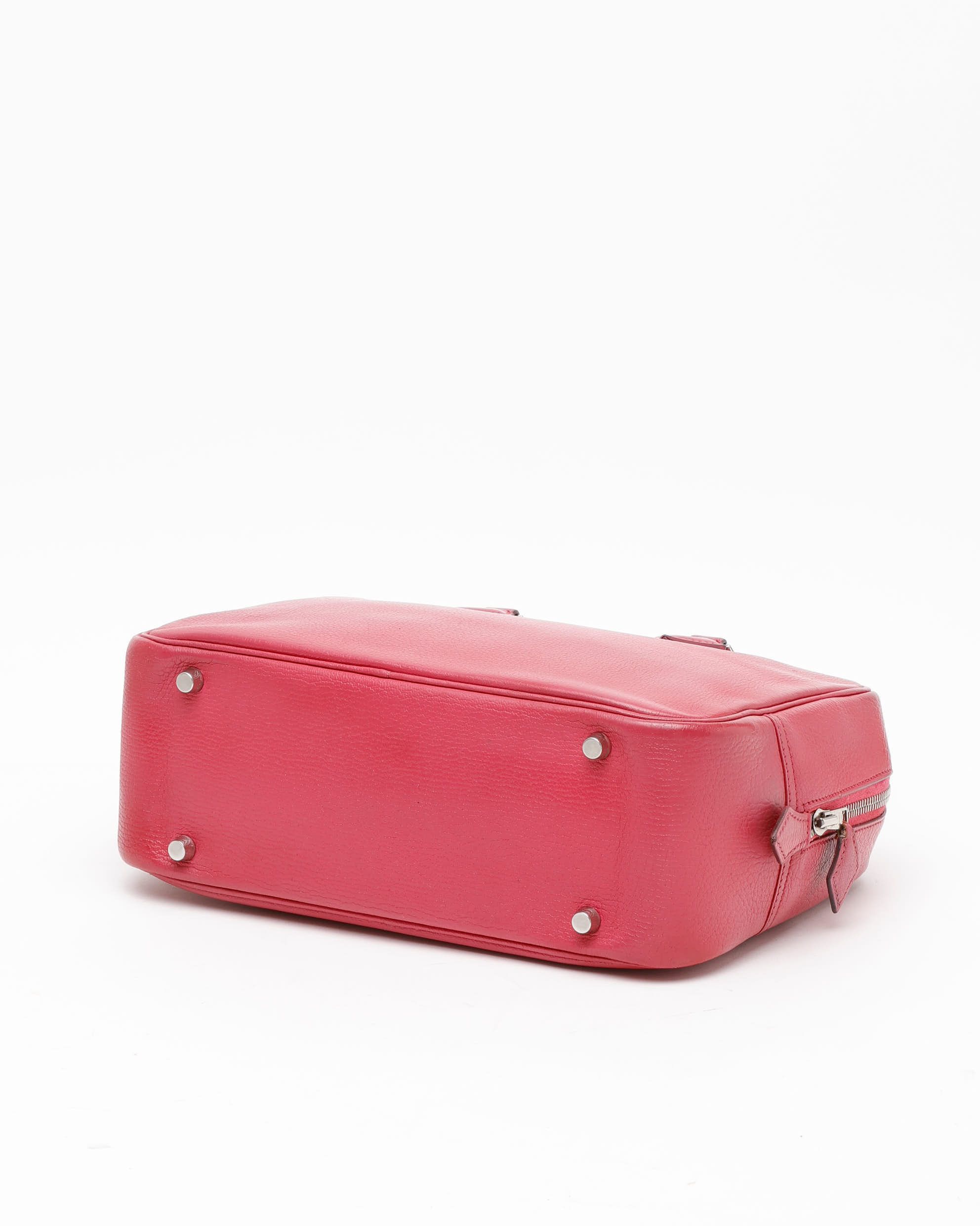 Pre-owned Hermes Hermès Chevre Mysore Plume 28 Bag In Pink