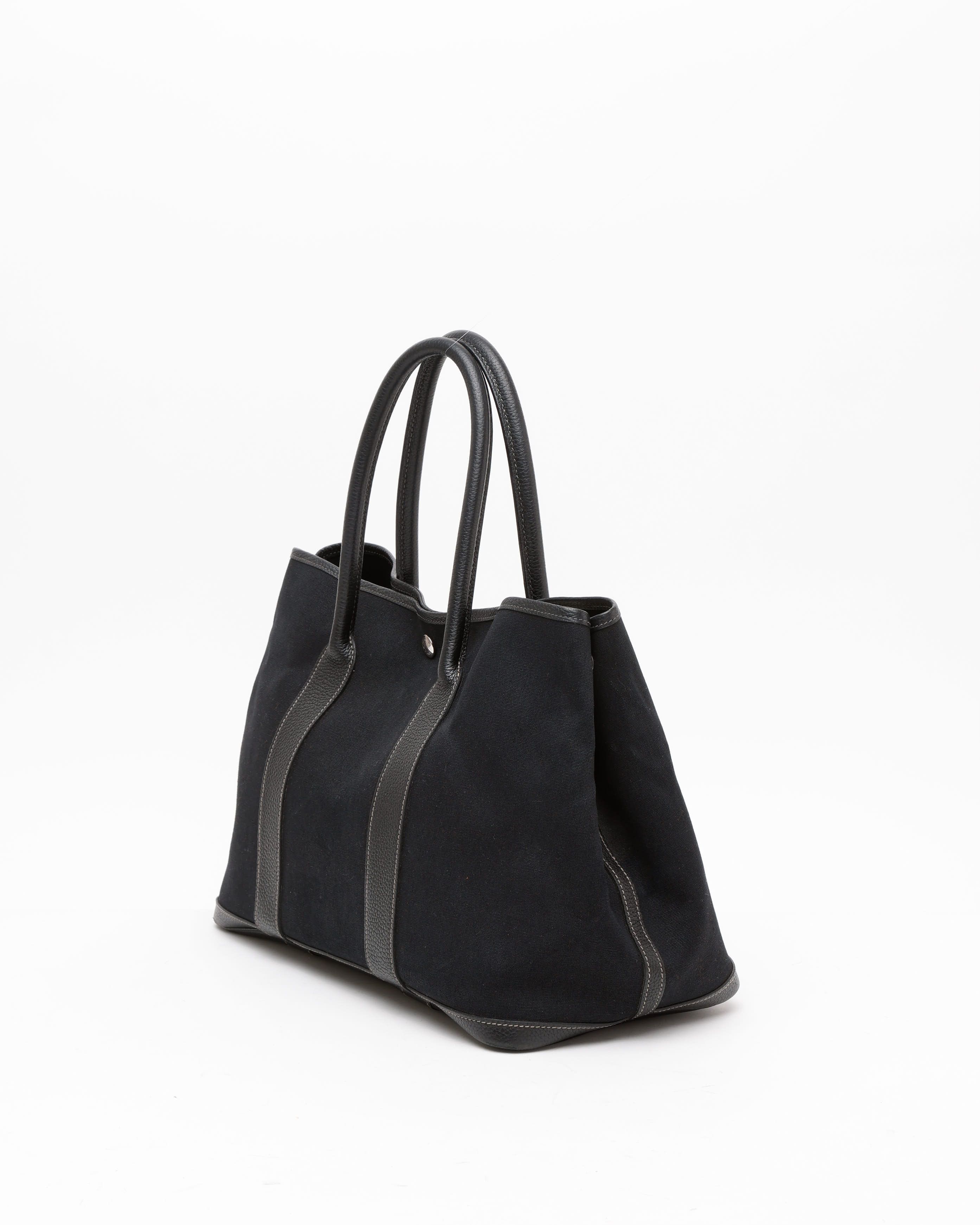 Pre-owned Hermes Hermès Garden Party 36 Bag In Black