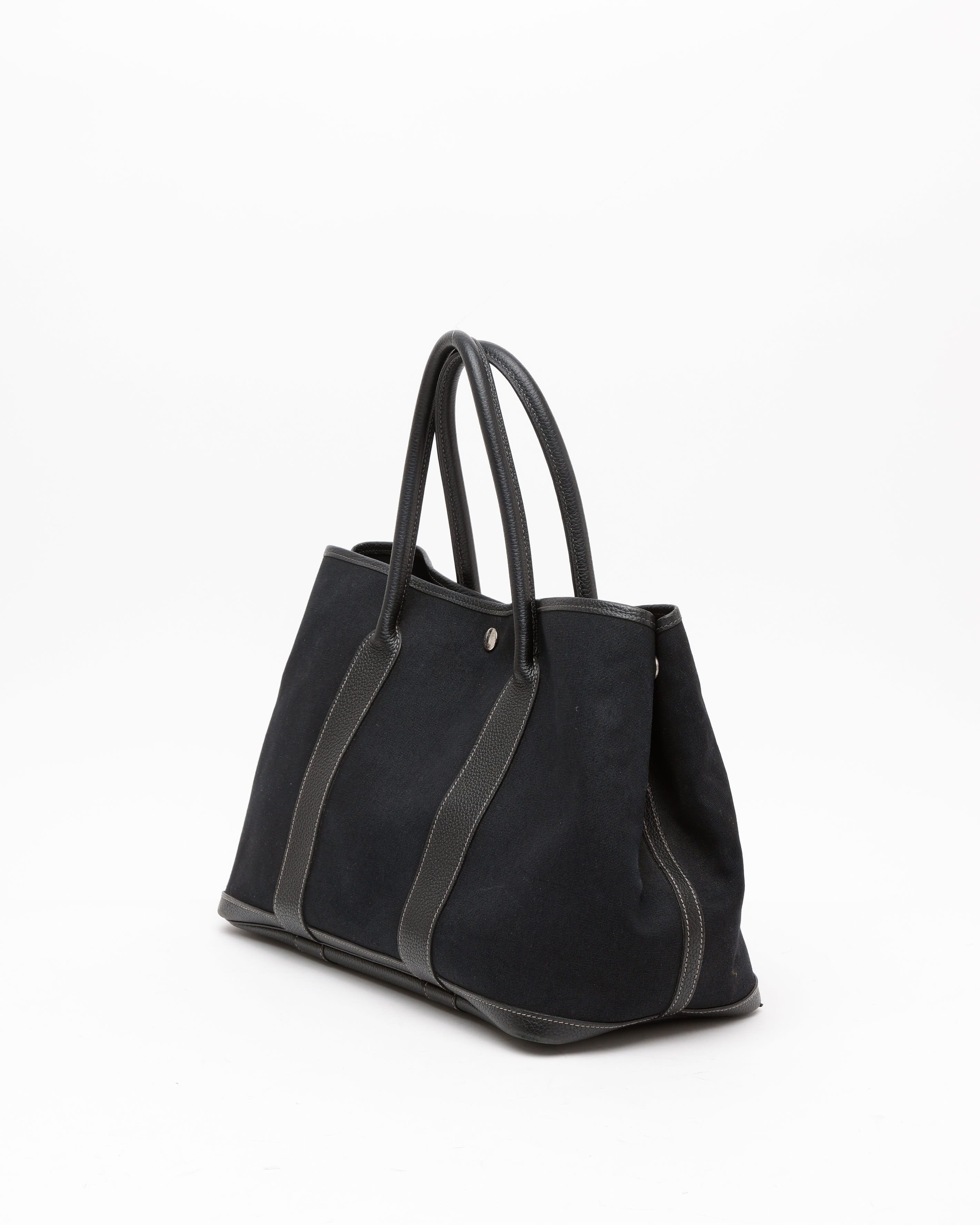 Pre-owned Hermes Hermès Garden Party 36 Bag In Black