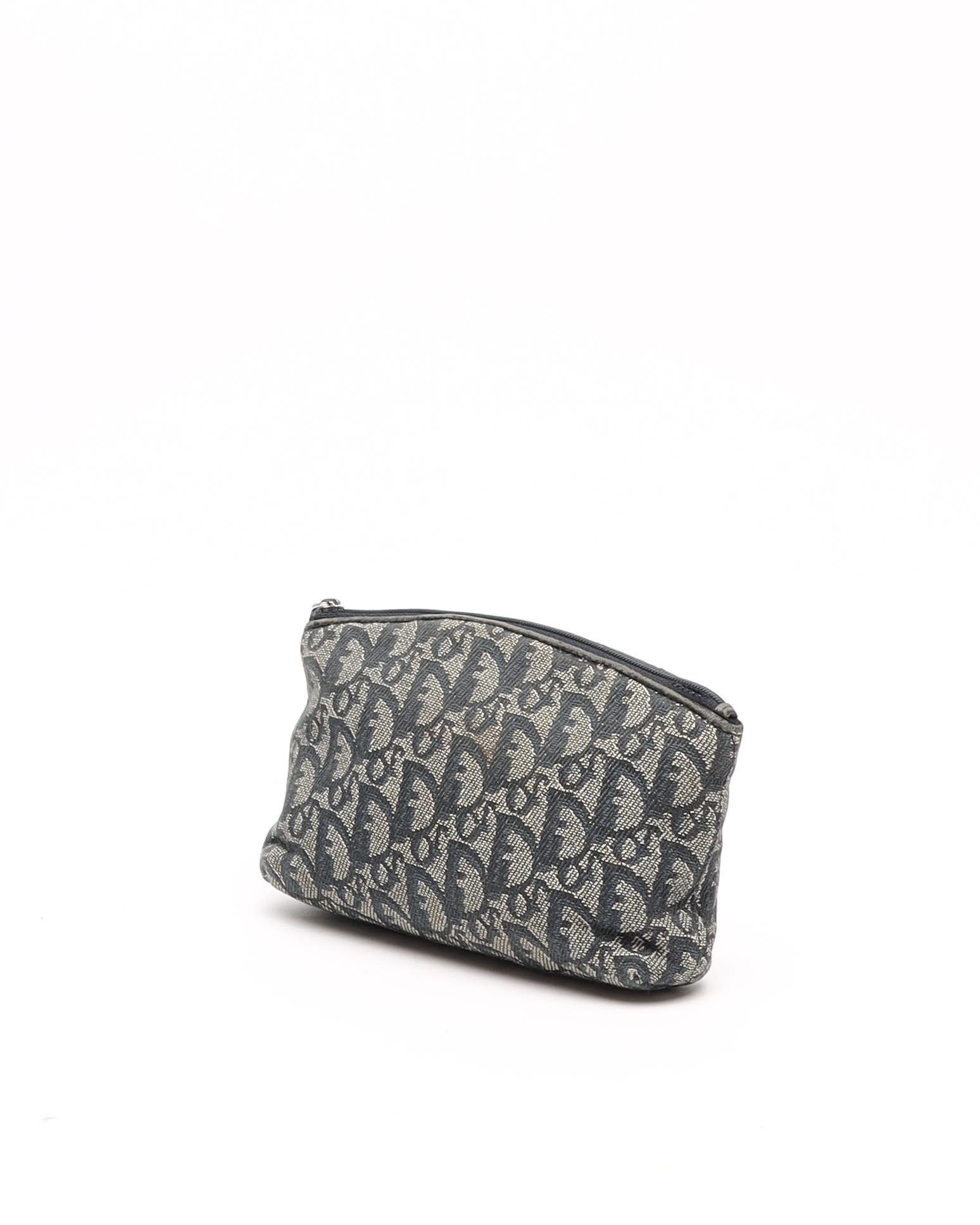 Dior Christian   Oblique Toiletry Pouch In Gray