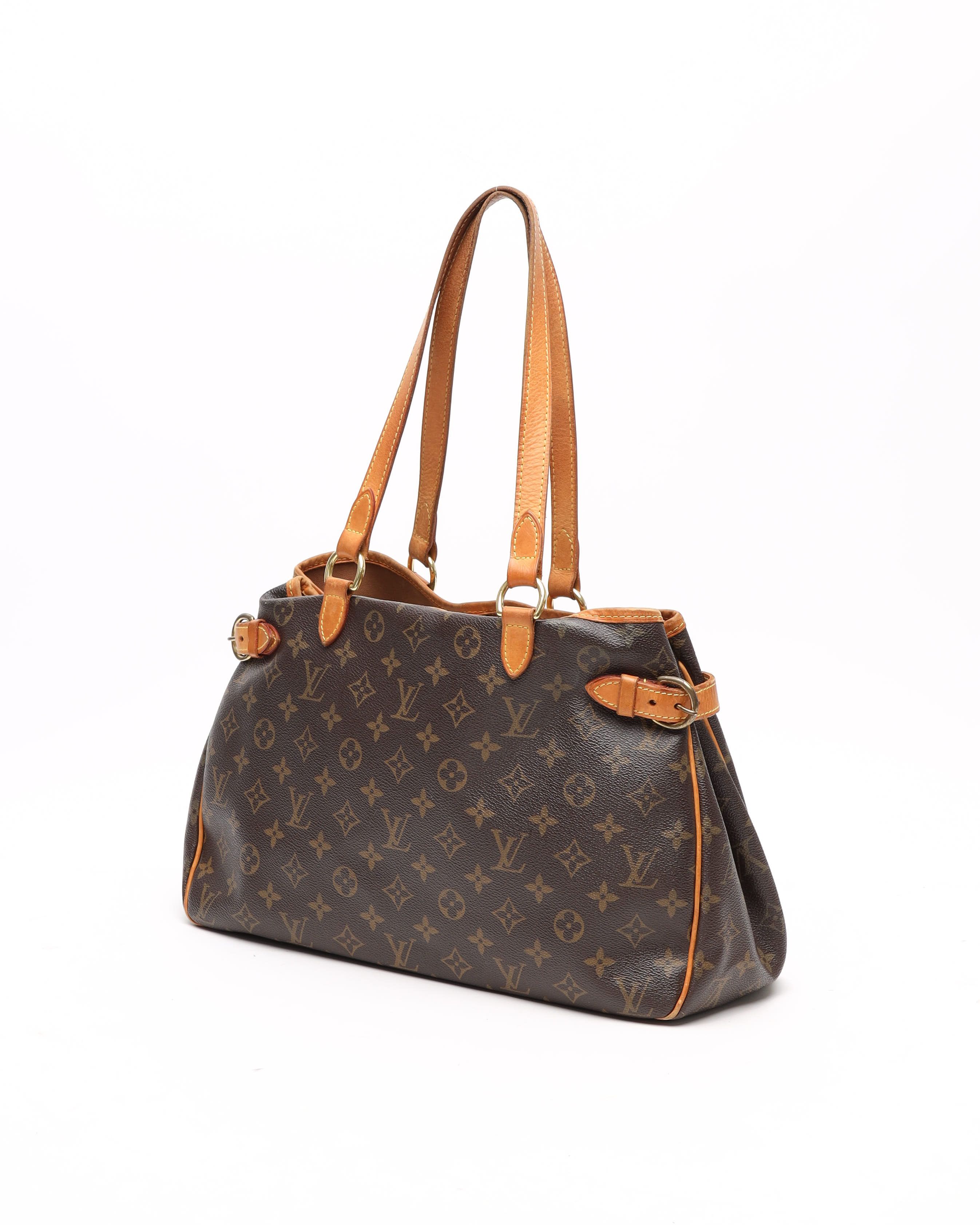 Pre-owned Louis Vuitton Monogram Batignolles Horizontal Tote Bag In Brown