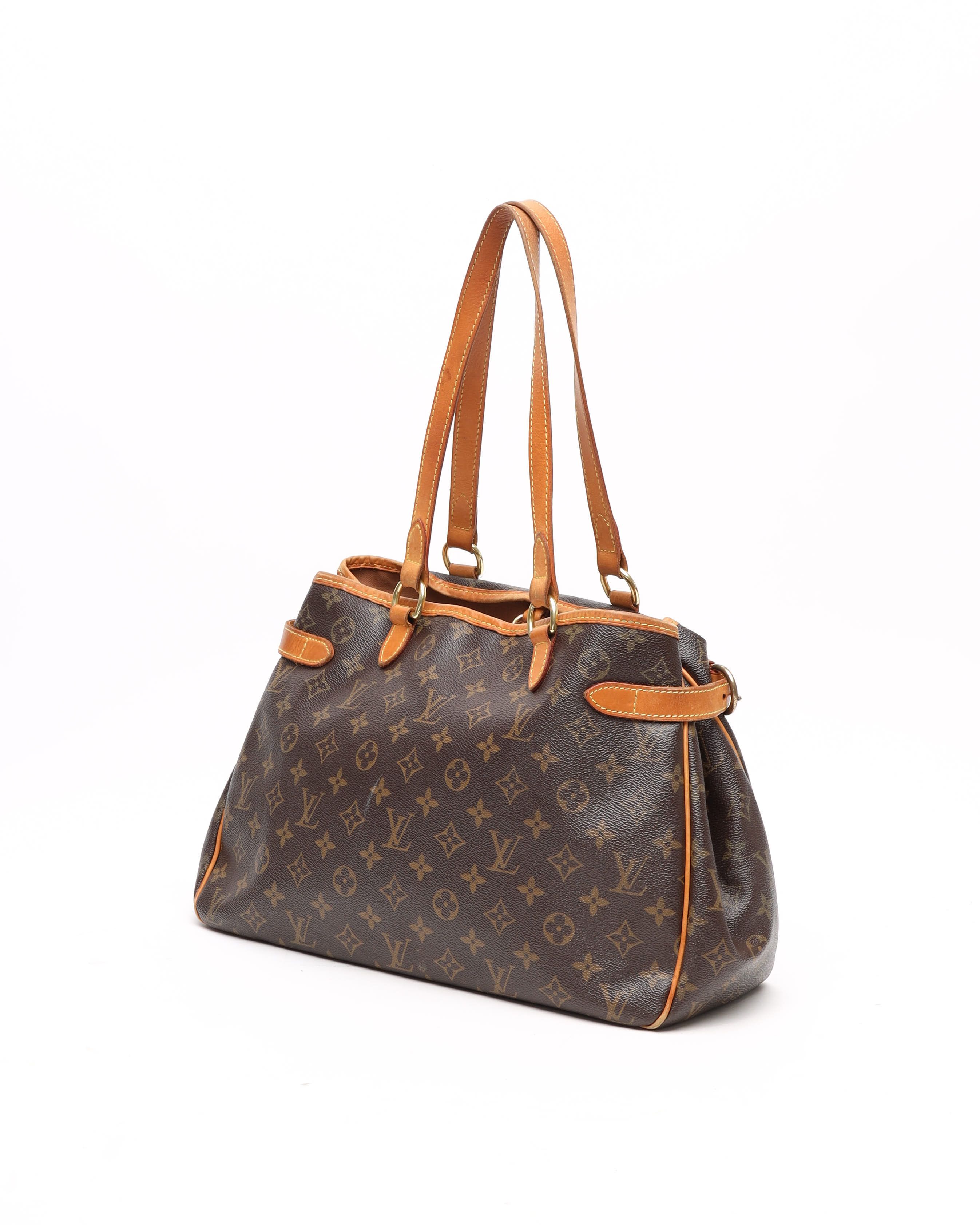 Pre-owned Louis Vuitton Monogram Batignolles Horizontal Tote Bag In Brown