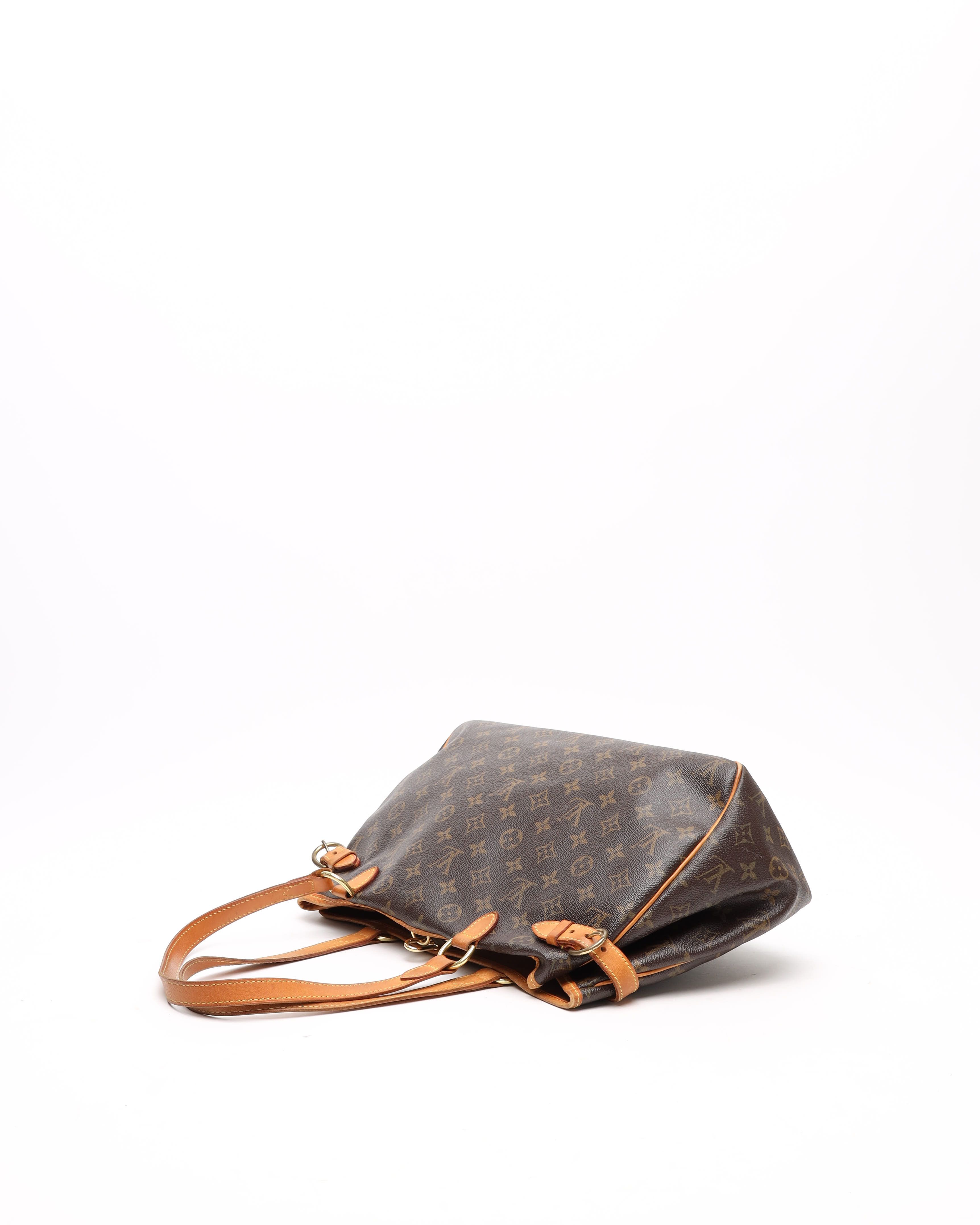 Pre-owned Louis Vuitton Monogram Batignolles Horizontal Tote Bag In Brown
