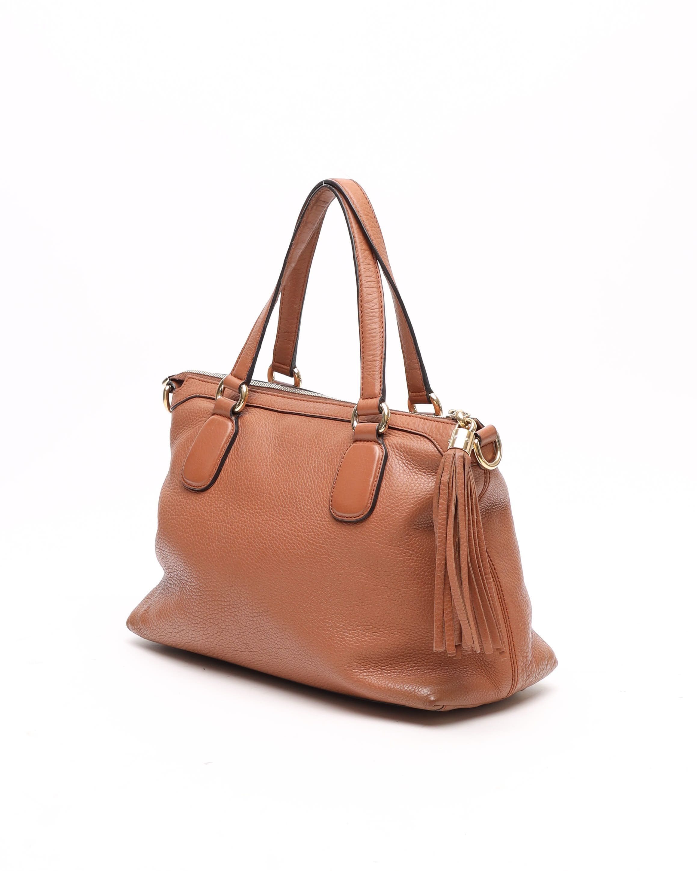 Gucci Soho Tassel Bag In Brown