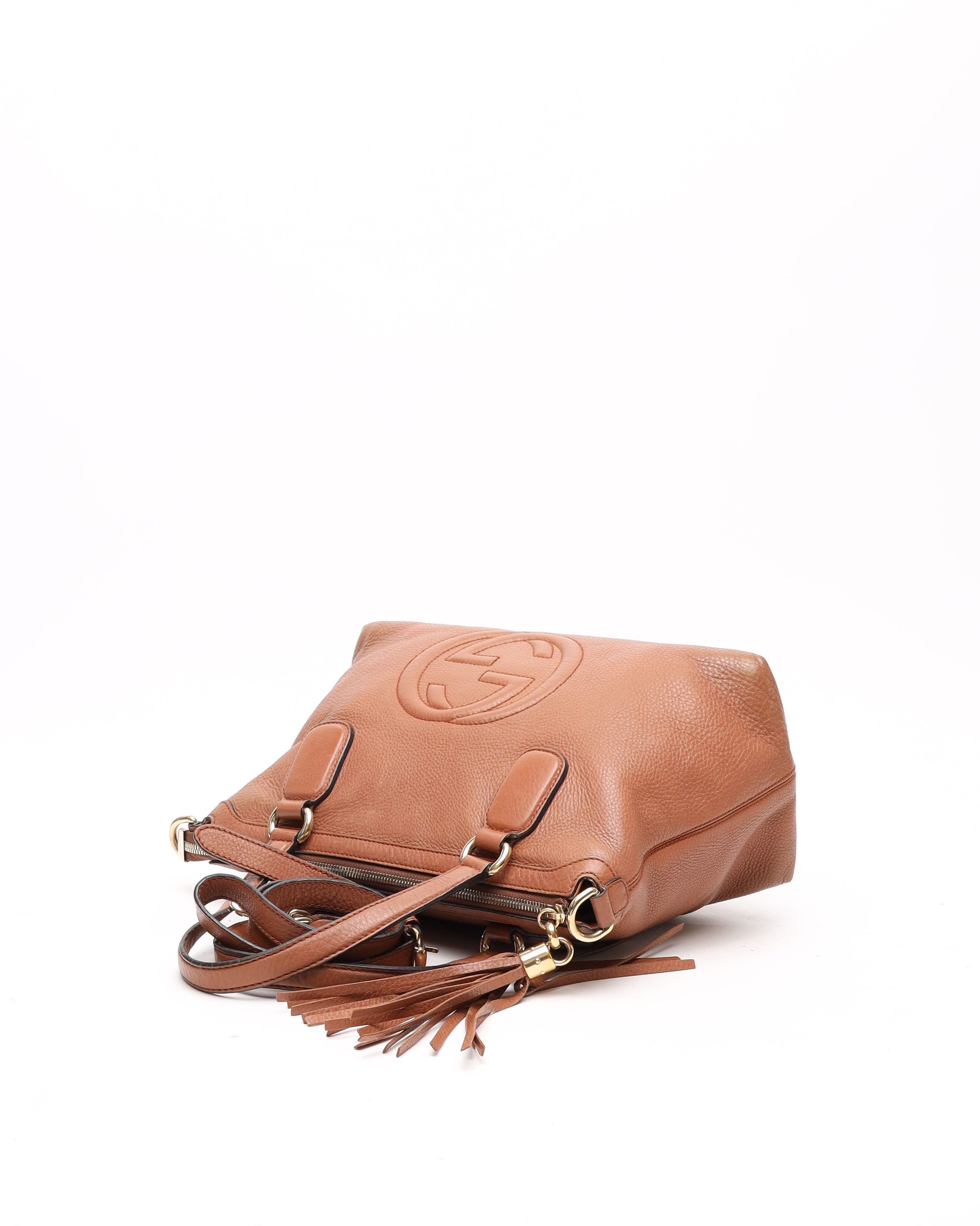 Gucci Soho Tassel Bag In Brown