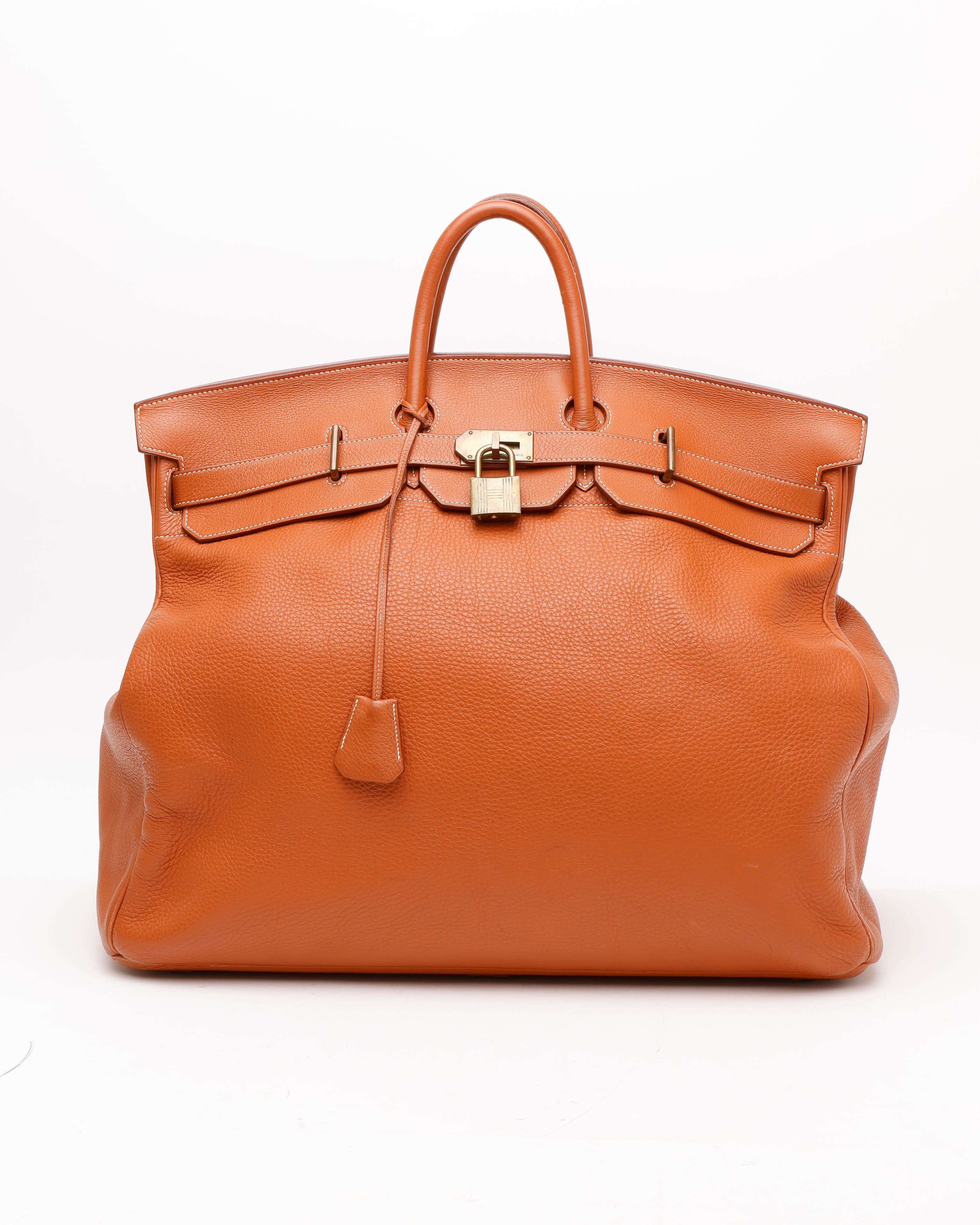 Hermès Clemence 55 Haut A Courroies (HAC) Bag