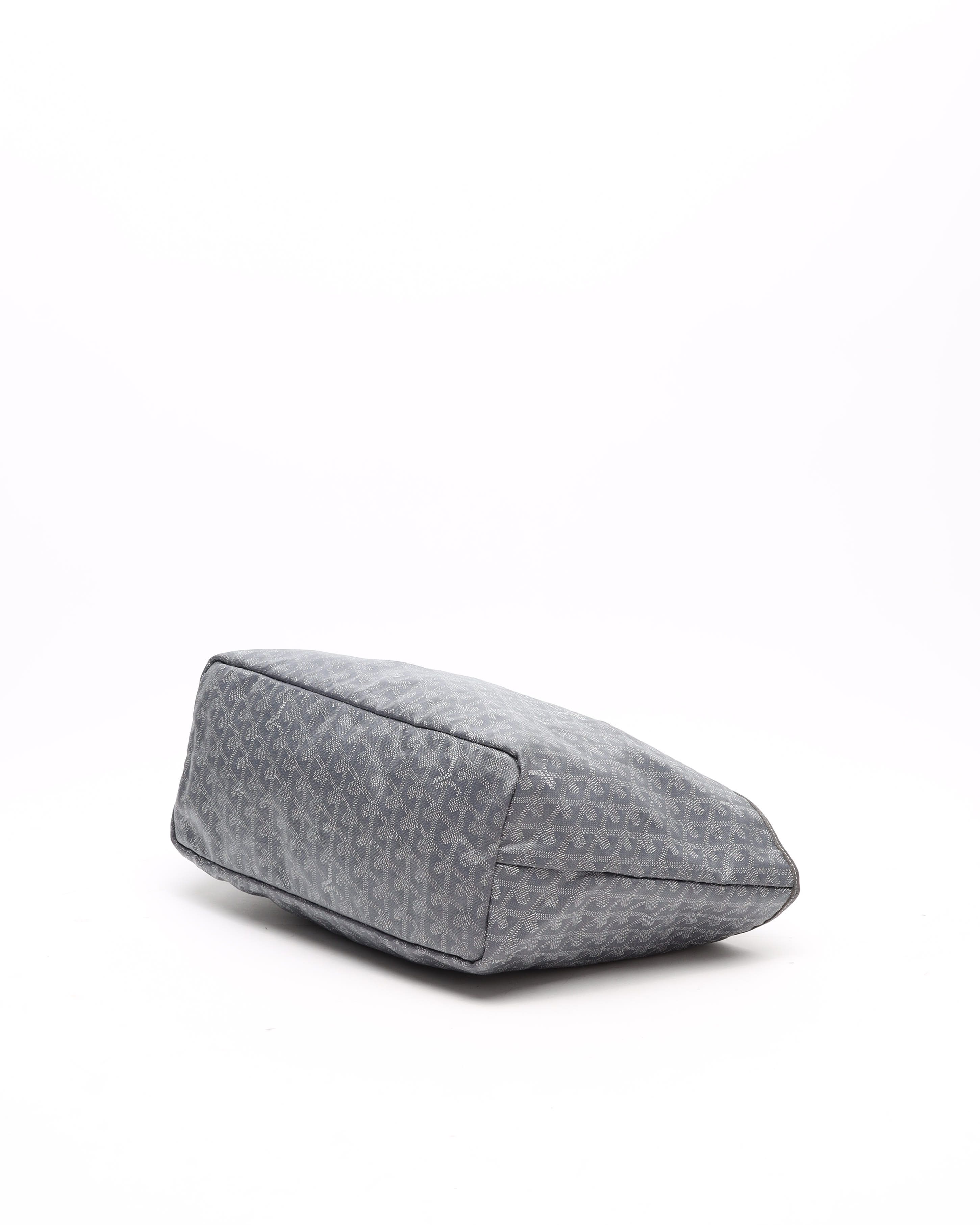 Pre-owned Goyard Saint Louis Pm Tote Bag In Gray