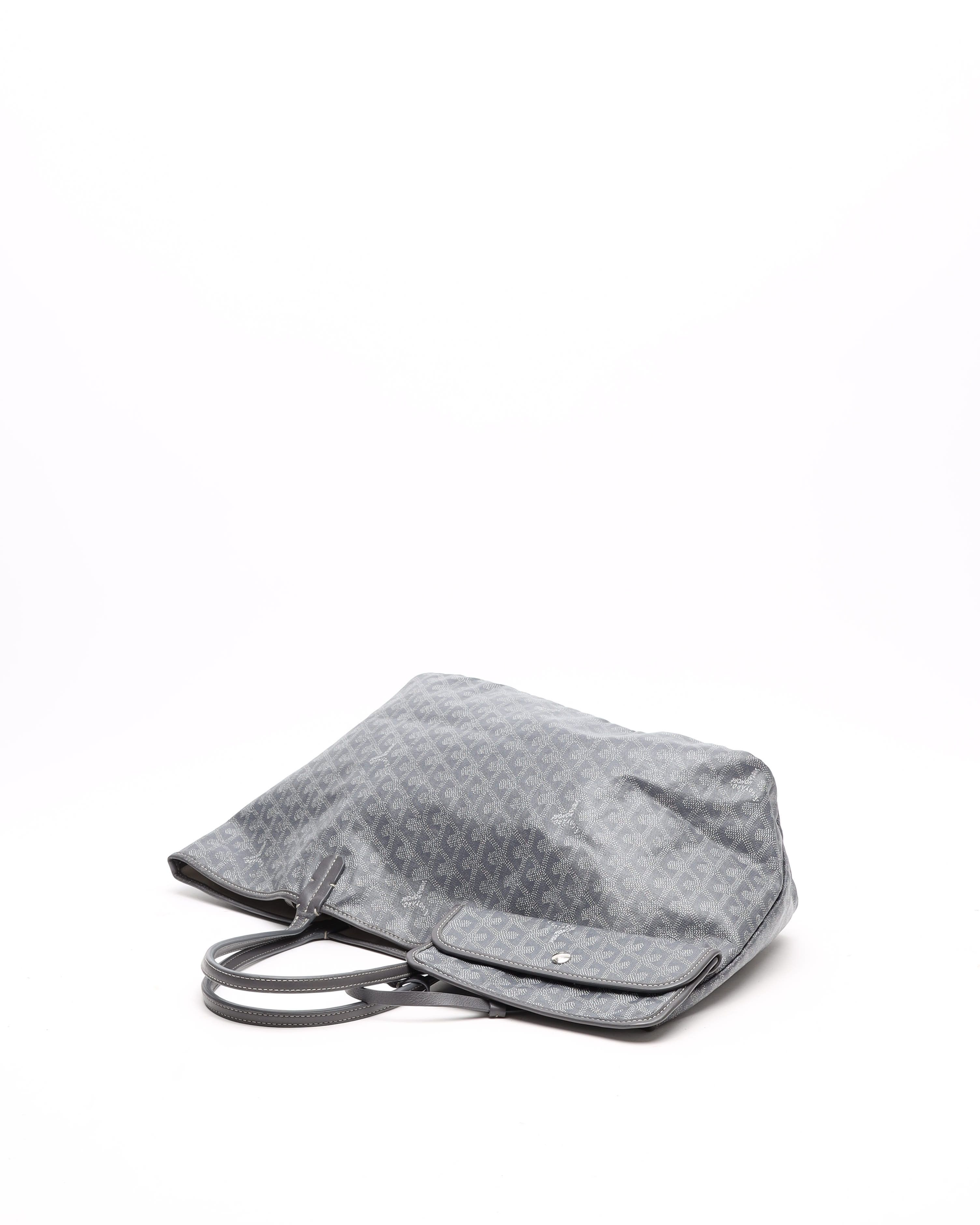 Pre-owned Goyard Saint Louis Pm Tote Bag In Gray