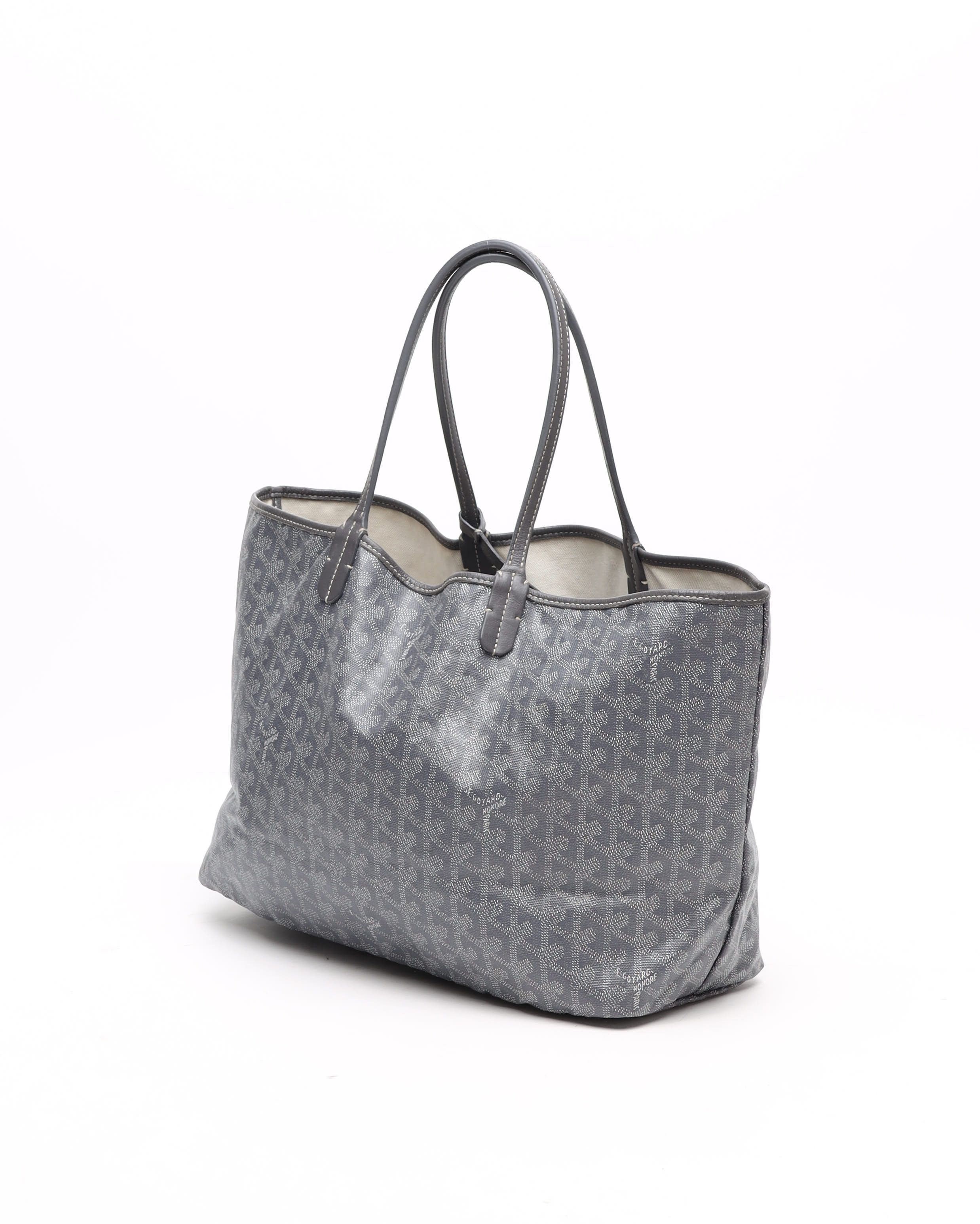 Pre-owned Goyard Saint Louis Pm Tote Bag In Gray