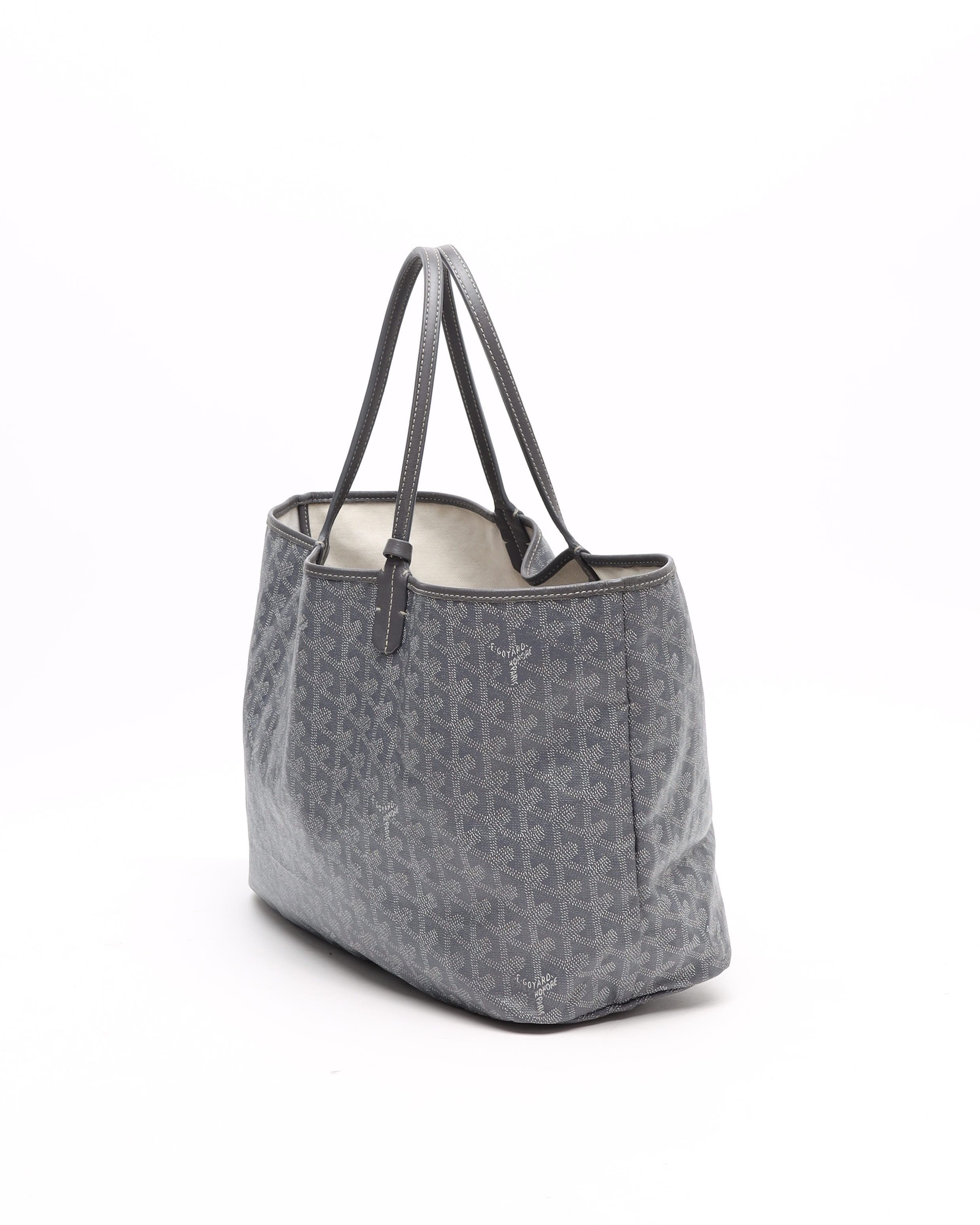 Pre-owned Goyard Saint Louis Pm Tote Bag In Gray