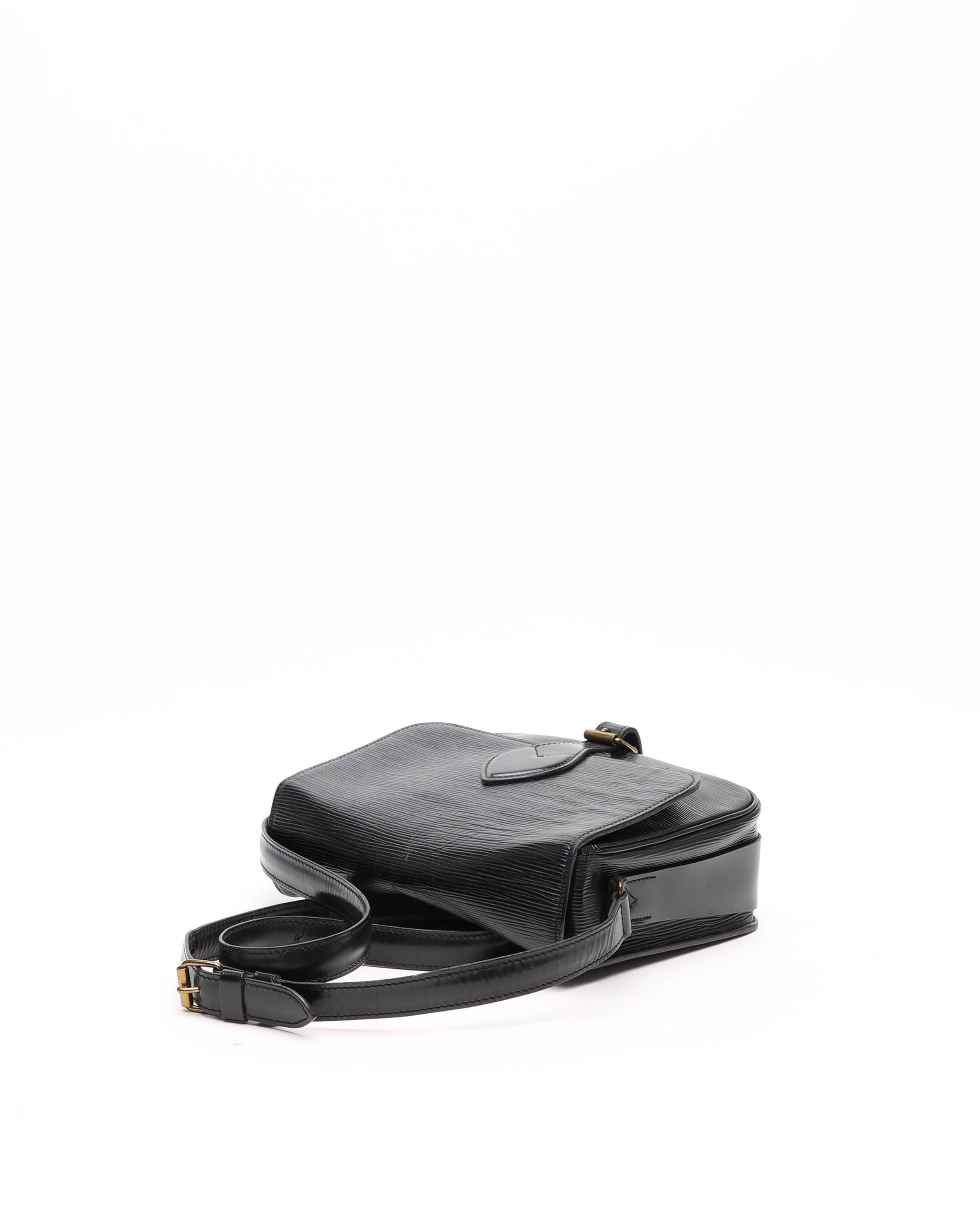 Pre-owned Louis Vuitton Epi Cartouchiere Mm Bag In Black