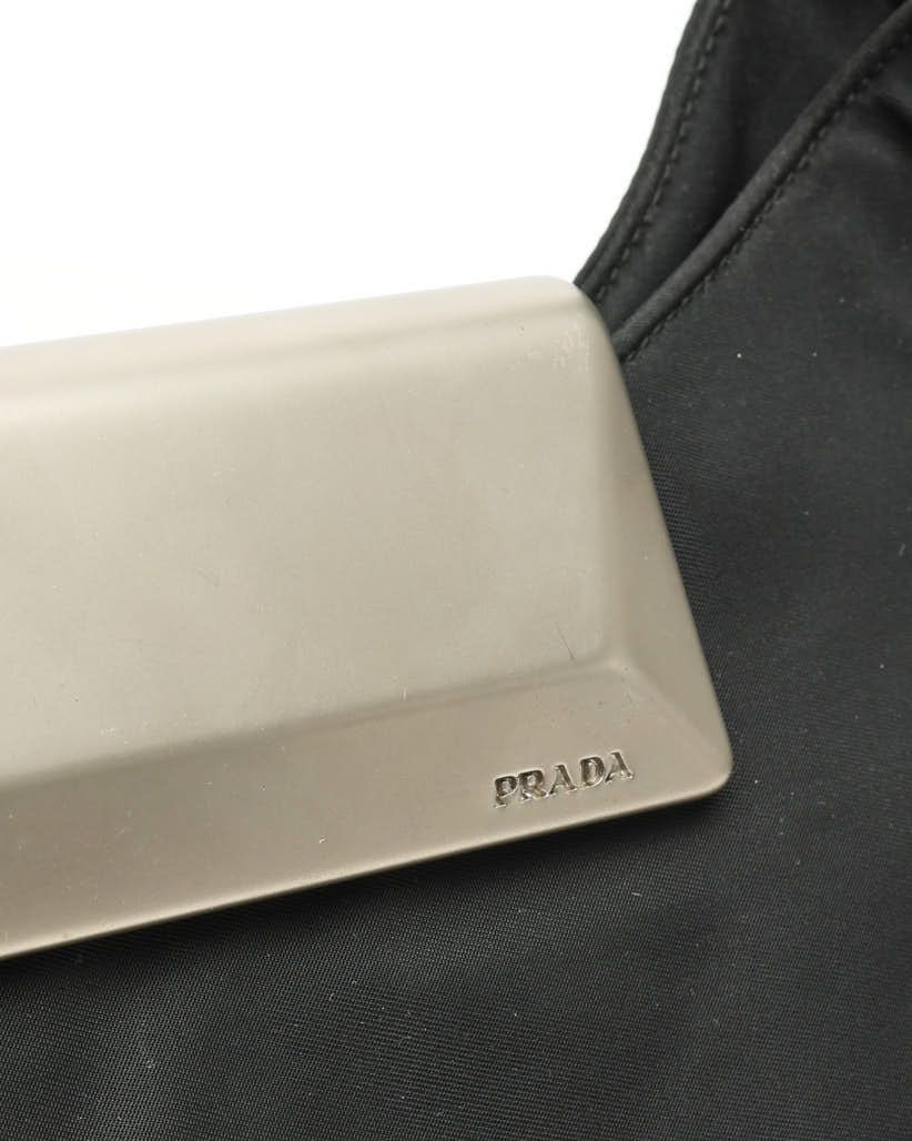 Prada Tessuto Hobo Bag In Black