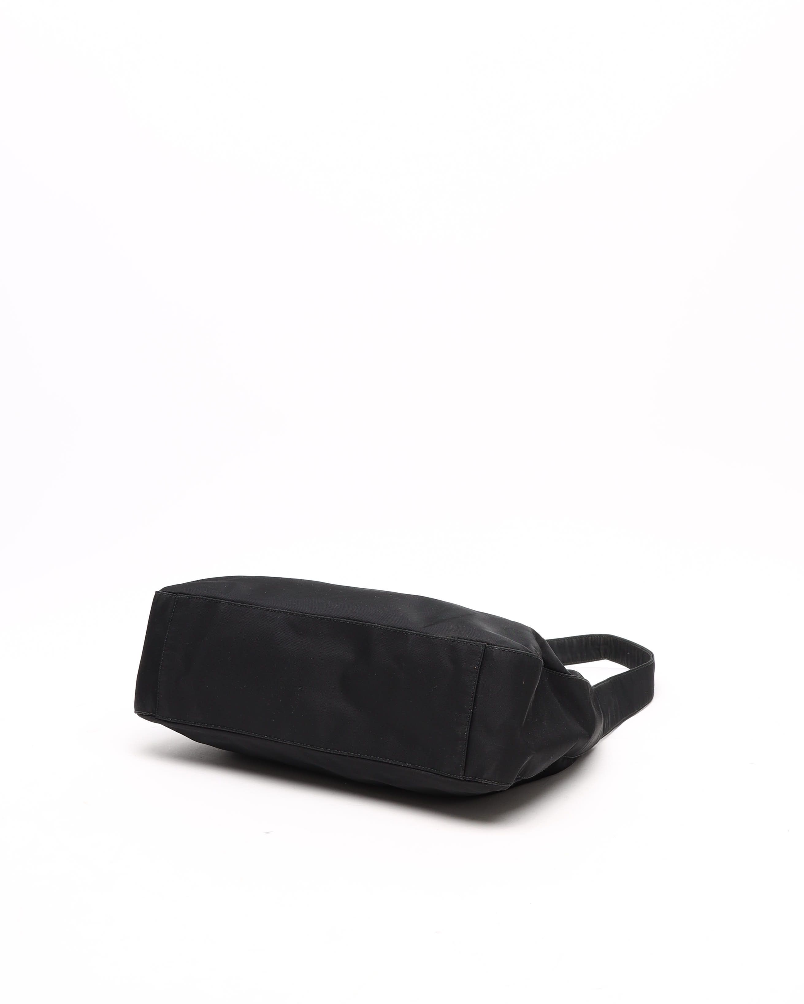 Prada Tessuto Hobo Bag In Black