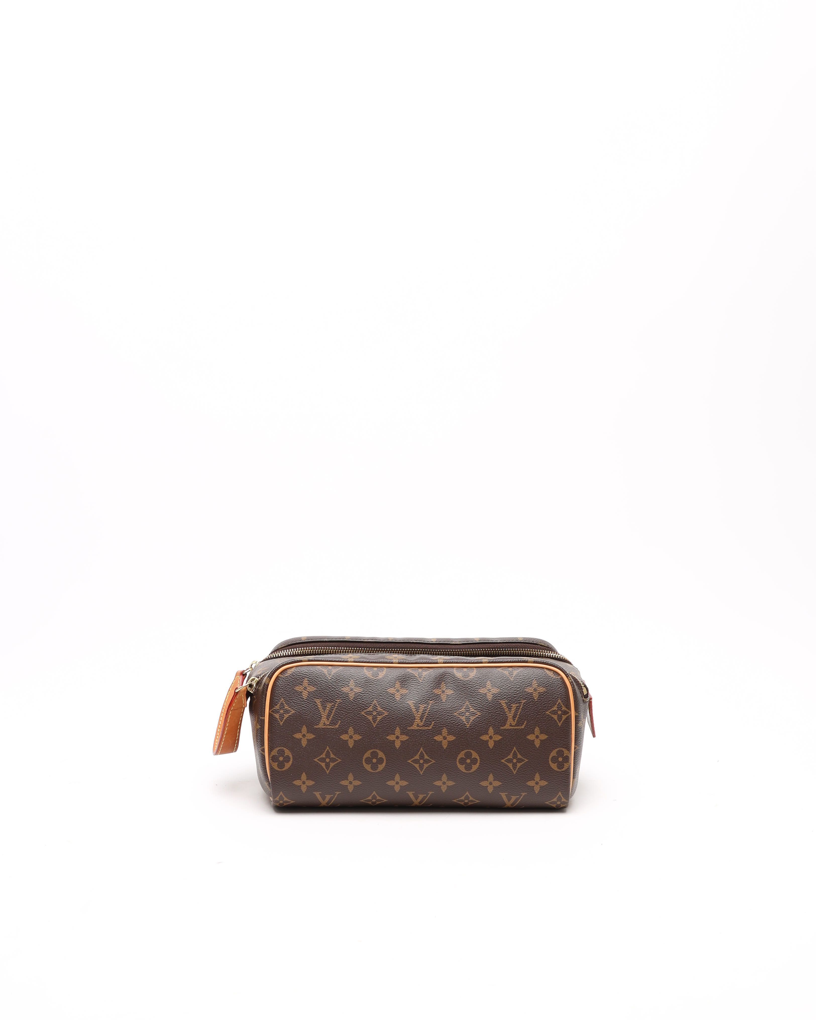 Pre-owned Louis Vuitton Toilet Dopp Pouch In Brown