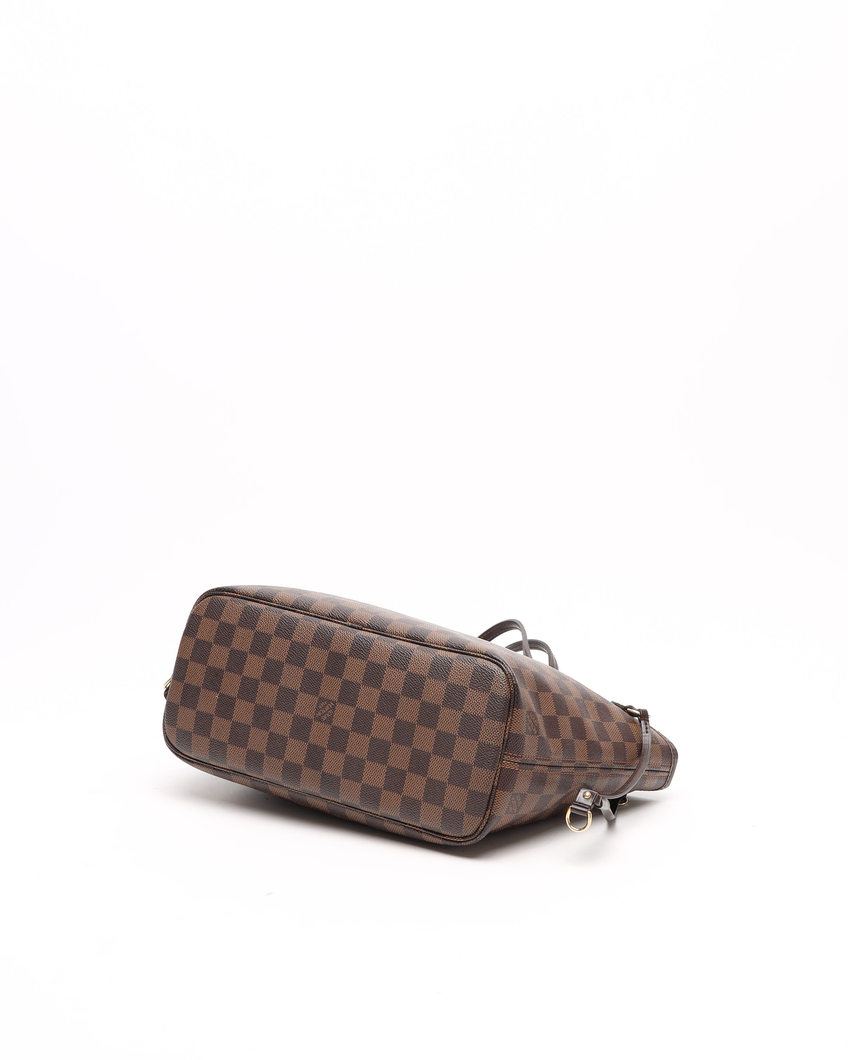 Pre-owned Louis Vuitton Damier Neverfull Pm Tote Bag In Brown