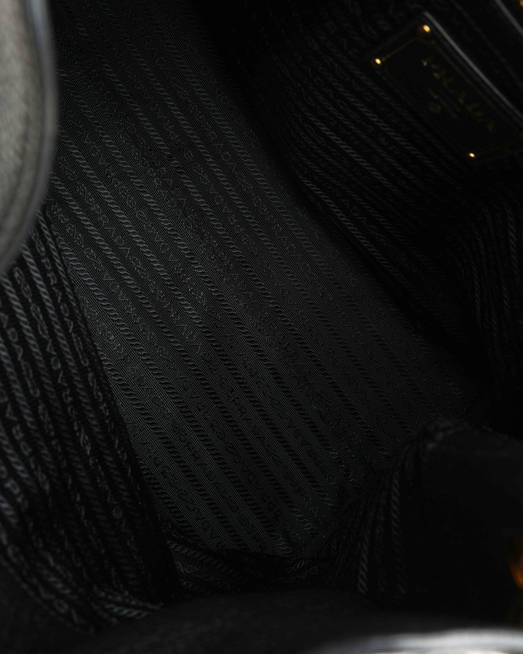Prada Vitello Phenix Hobo Bag In Black