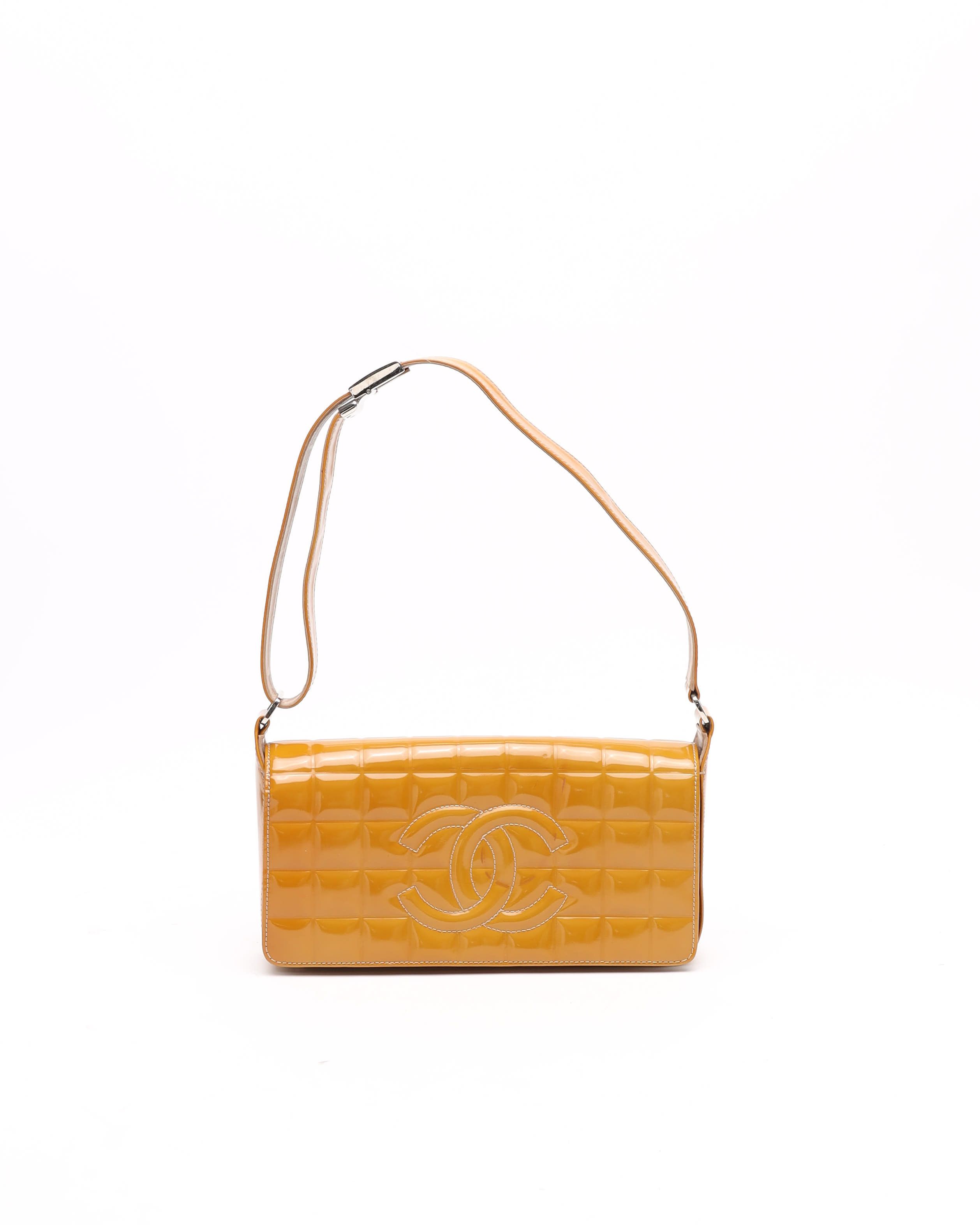 Chanel Patent Chocolate Bar Bag