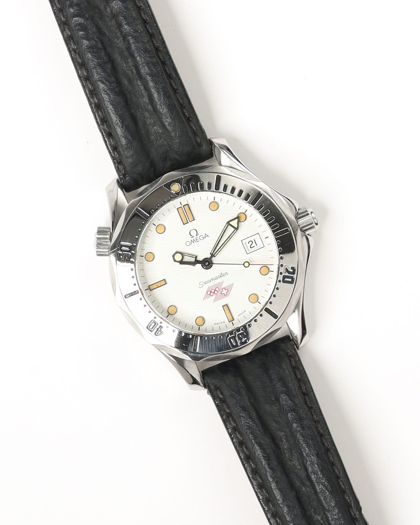 Omega Seamaster 36mm Ref 2832.21.53 Lillehammer 1994 Olympics Rare Watch