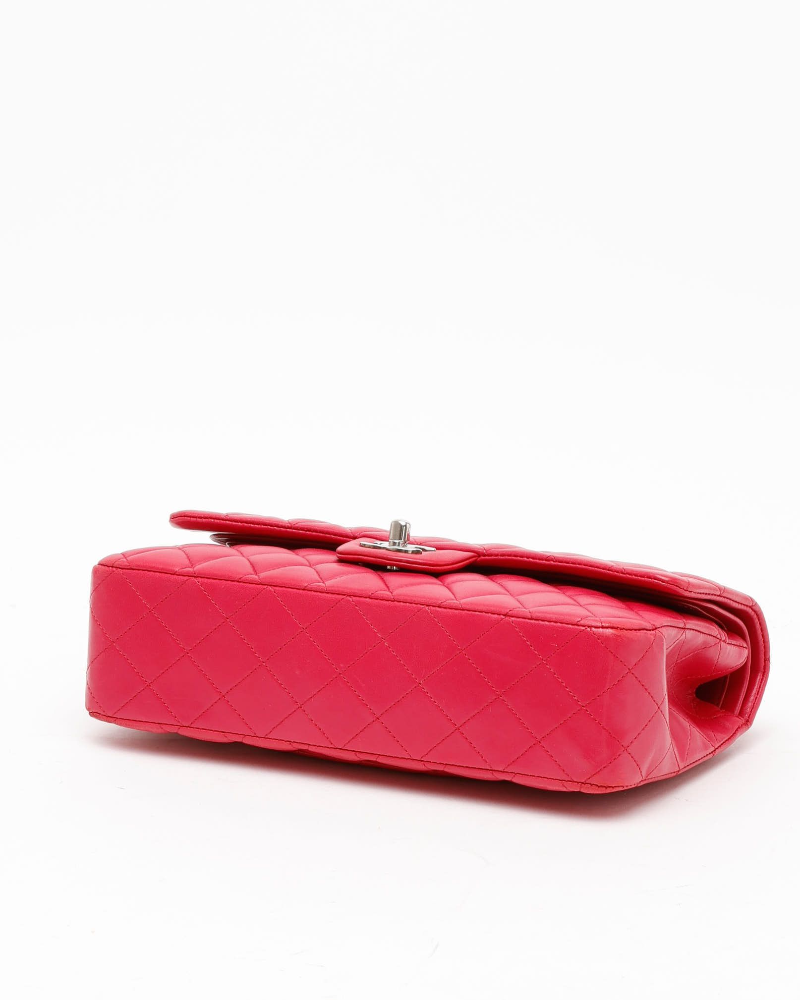 Pre-owned Chanel Classic Medium Double Flap Bag In Pink