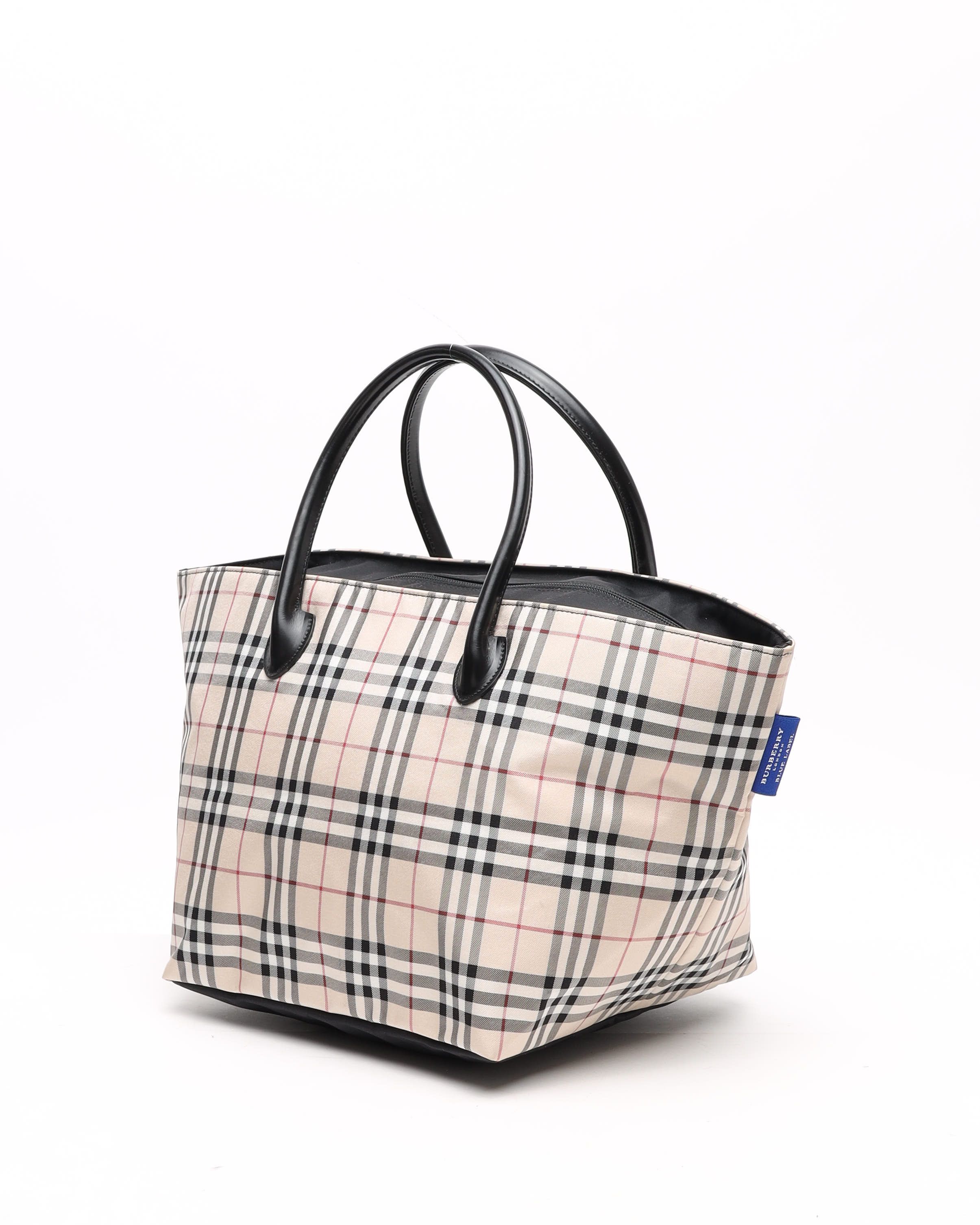 Burberry Nova Check Tote Bag In Sand