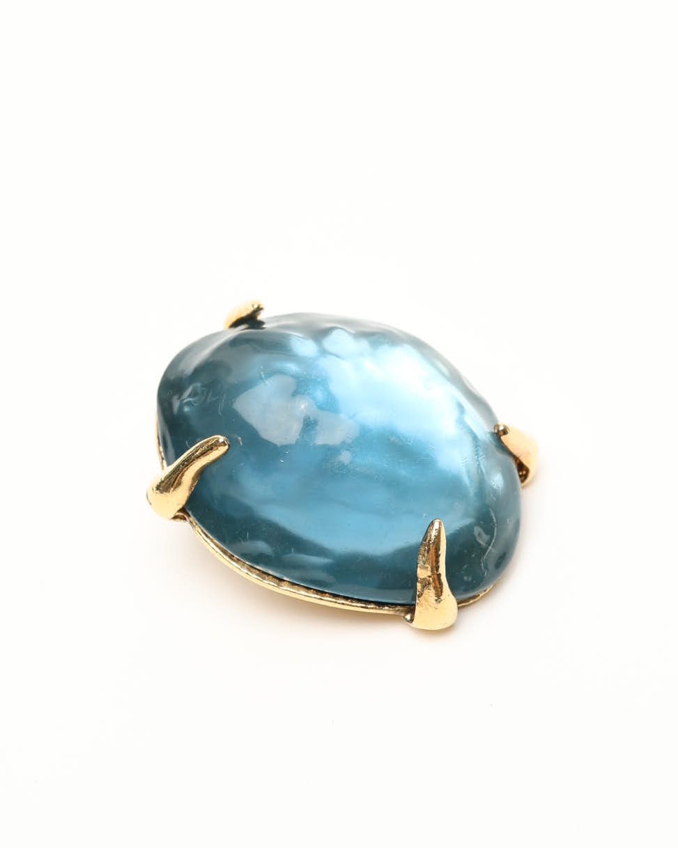 Saint Laurent Vintage Stone Clip-on Earrings