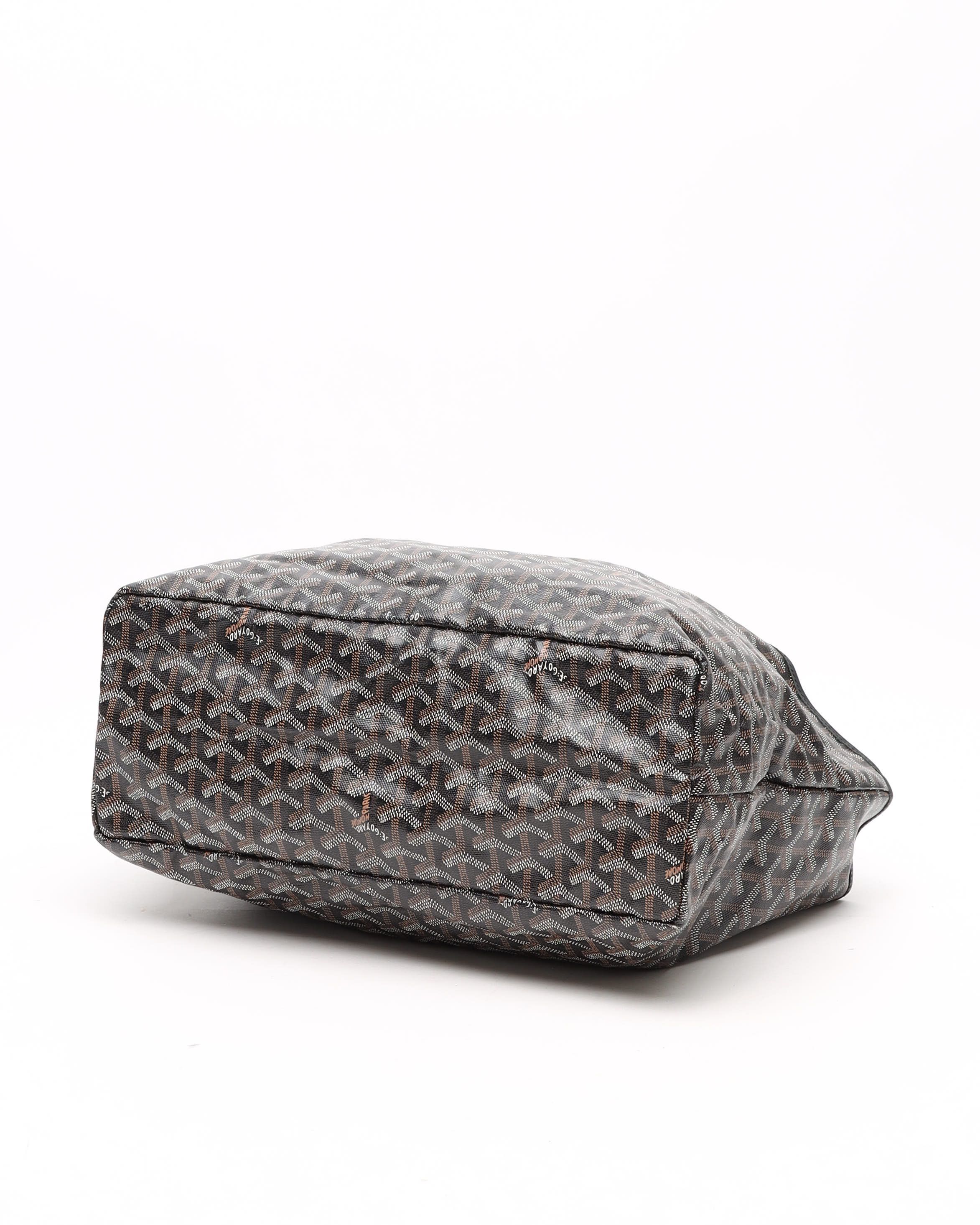 Pre-owned Goyard Saint Louis Pm Tote Bag In Black