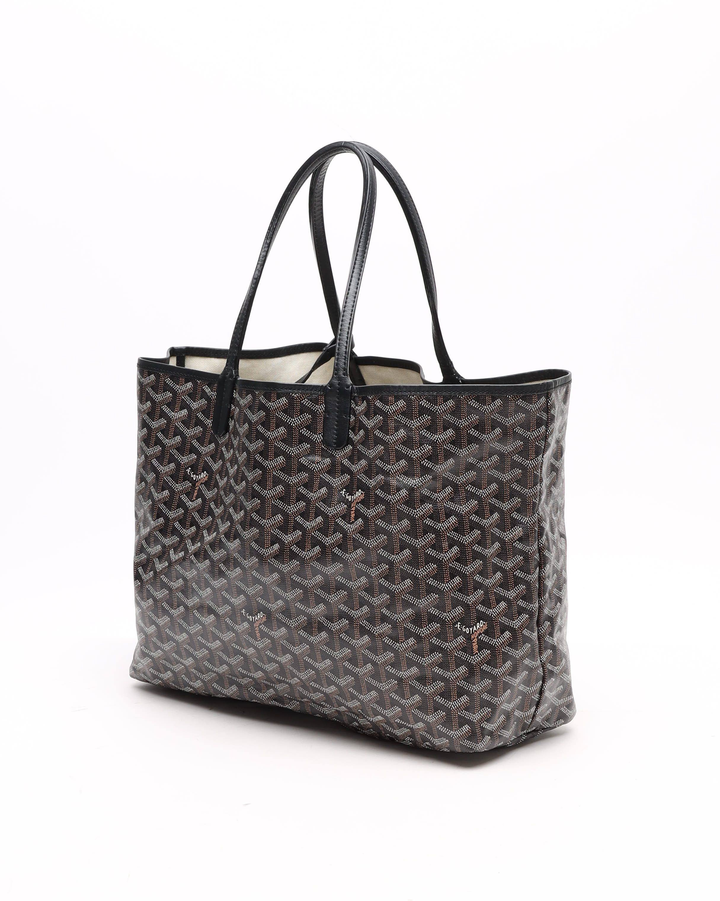 Pre-owned Goyard Saint Louis Pm Tote Bag In Black