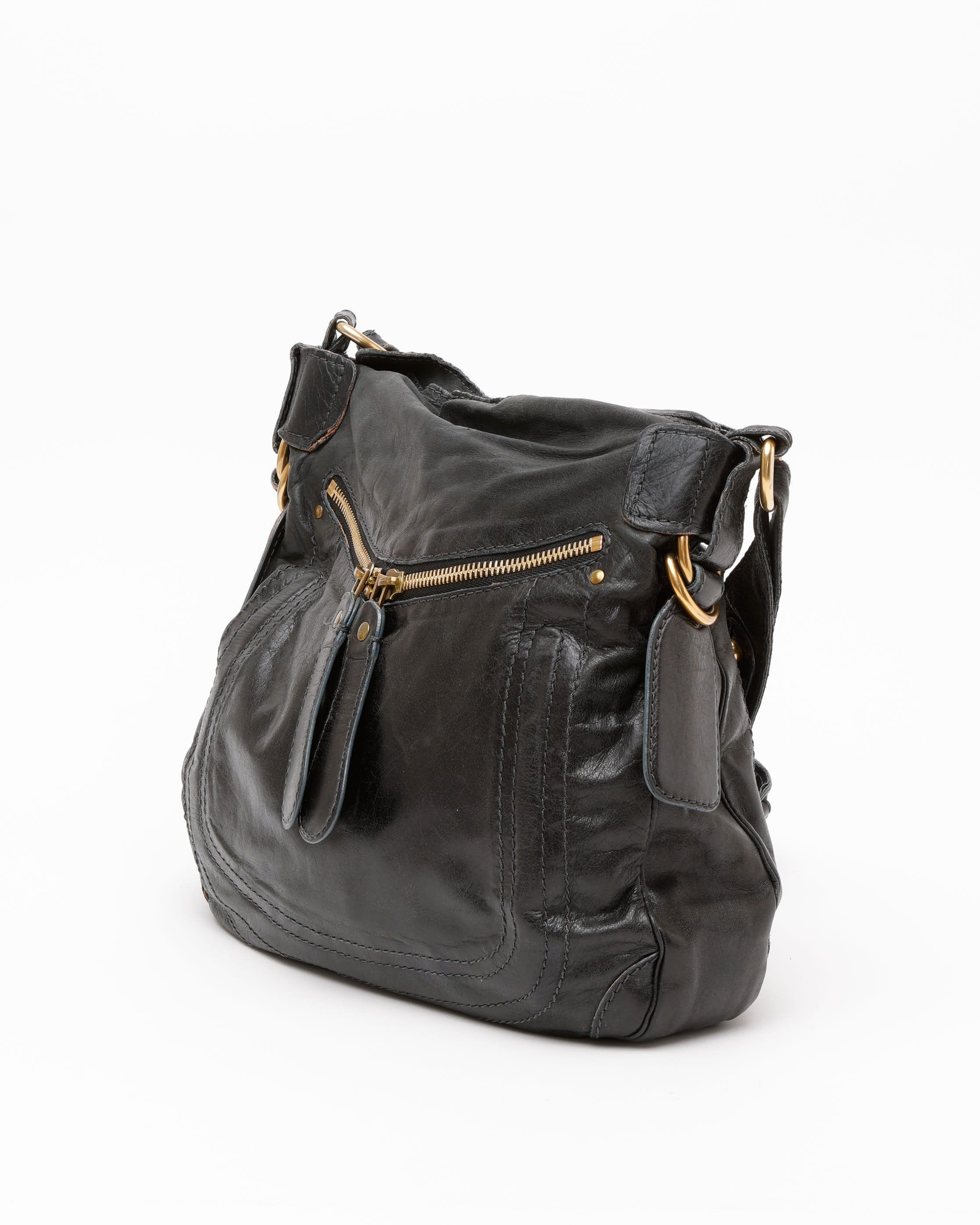 Chloé Bay Crossbody Bag In Black