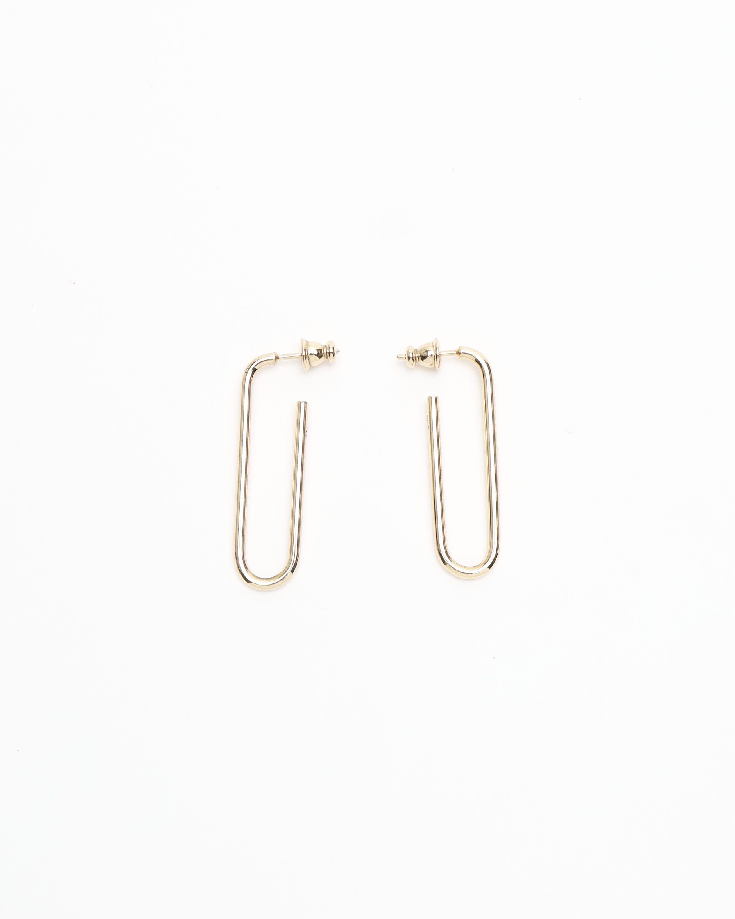 Dior Christian  Square Earrings In Gold