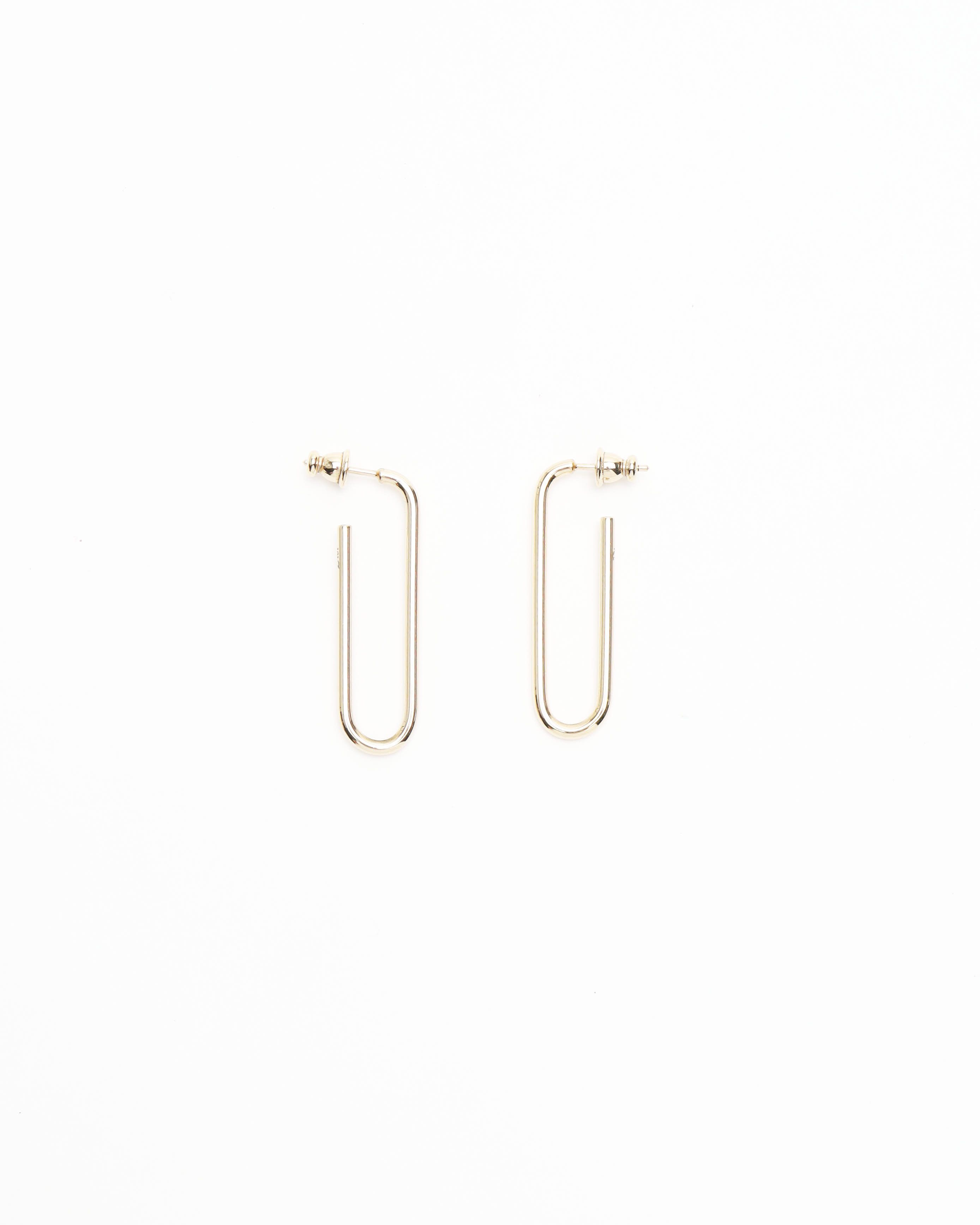 Dior Christian  Square Earrings In Gold