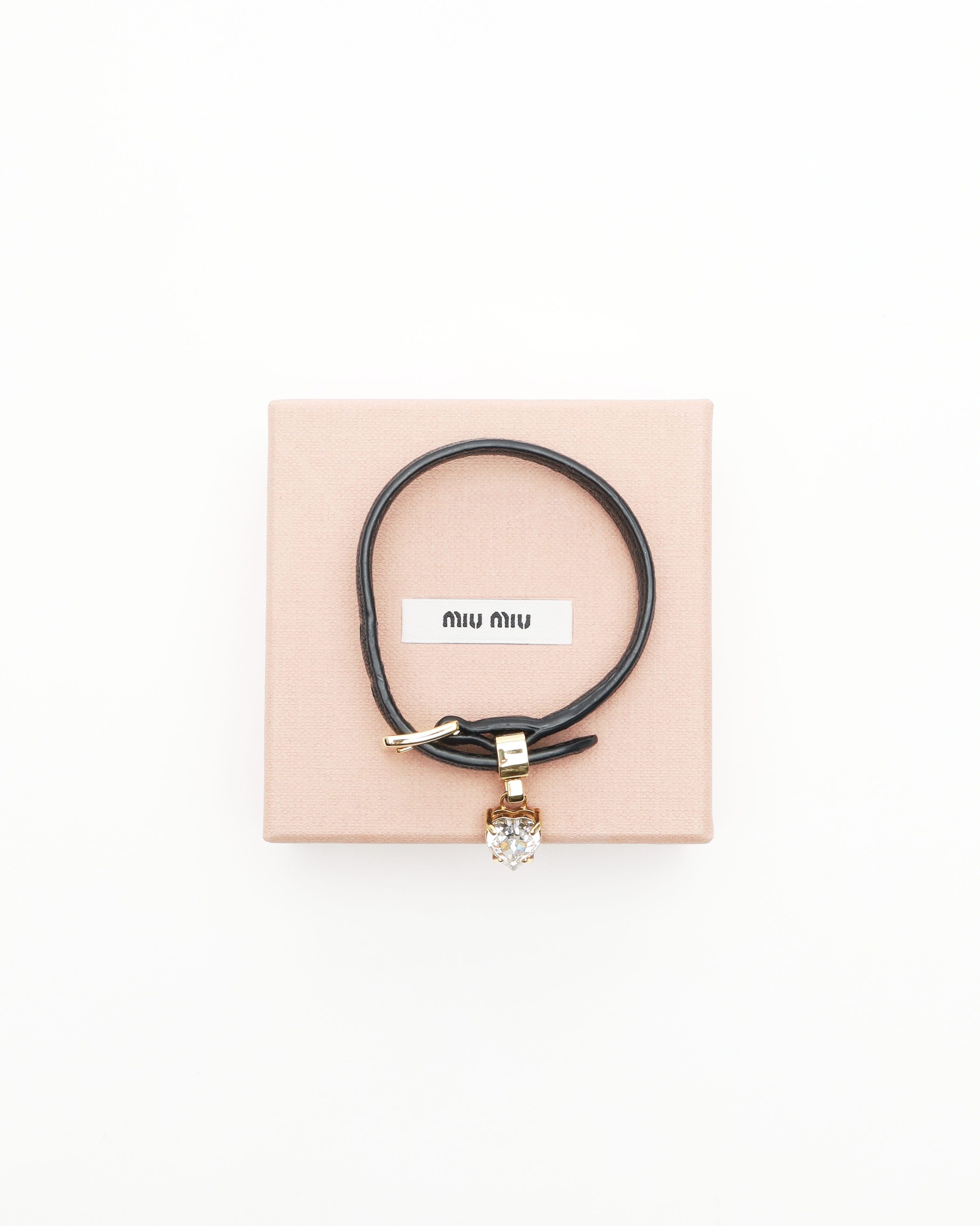 Miu Miu Leather Bracelet