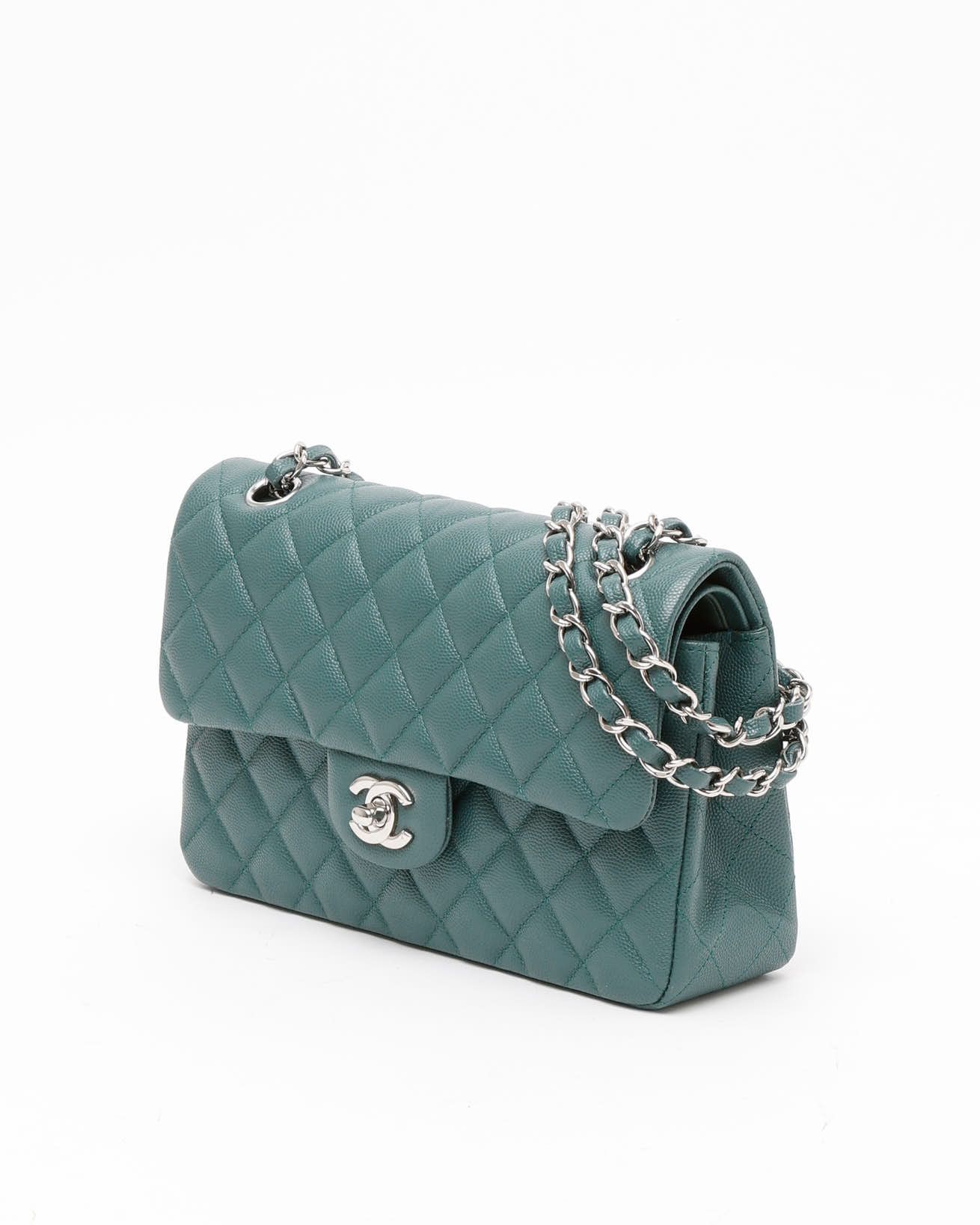Pre-owned Chanel Classic Caviar Small Double Flap Bag
