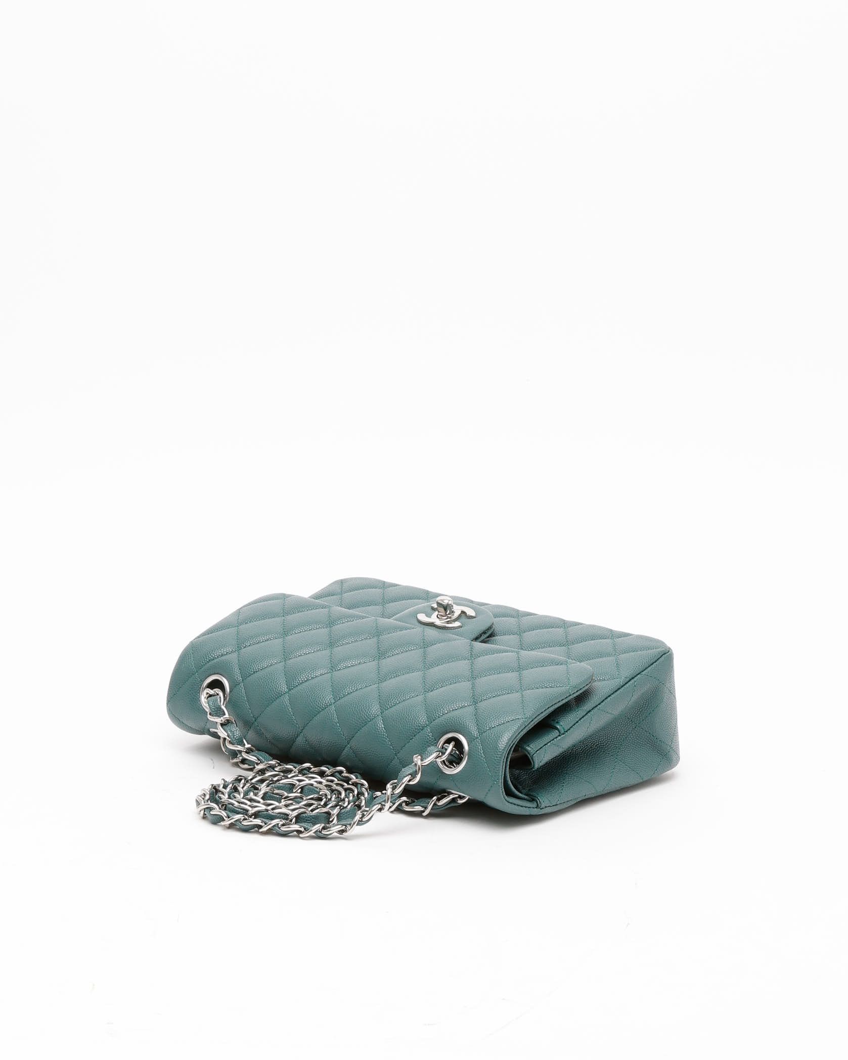 Pre-owned Chanel Classic Caviar Small Double Flap Bag