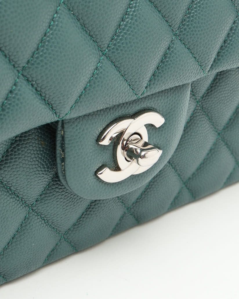 Pre-owned Chanel Classic Caviar Small Double Flap Bag