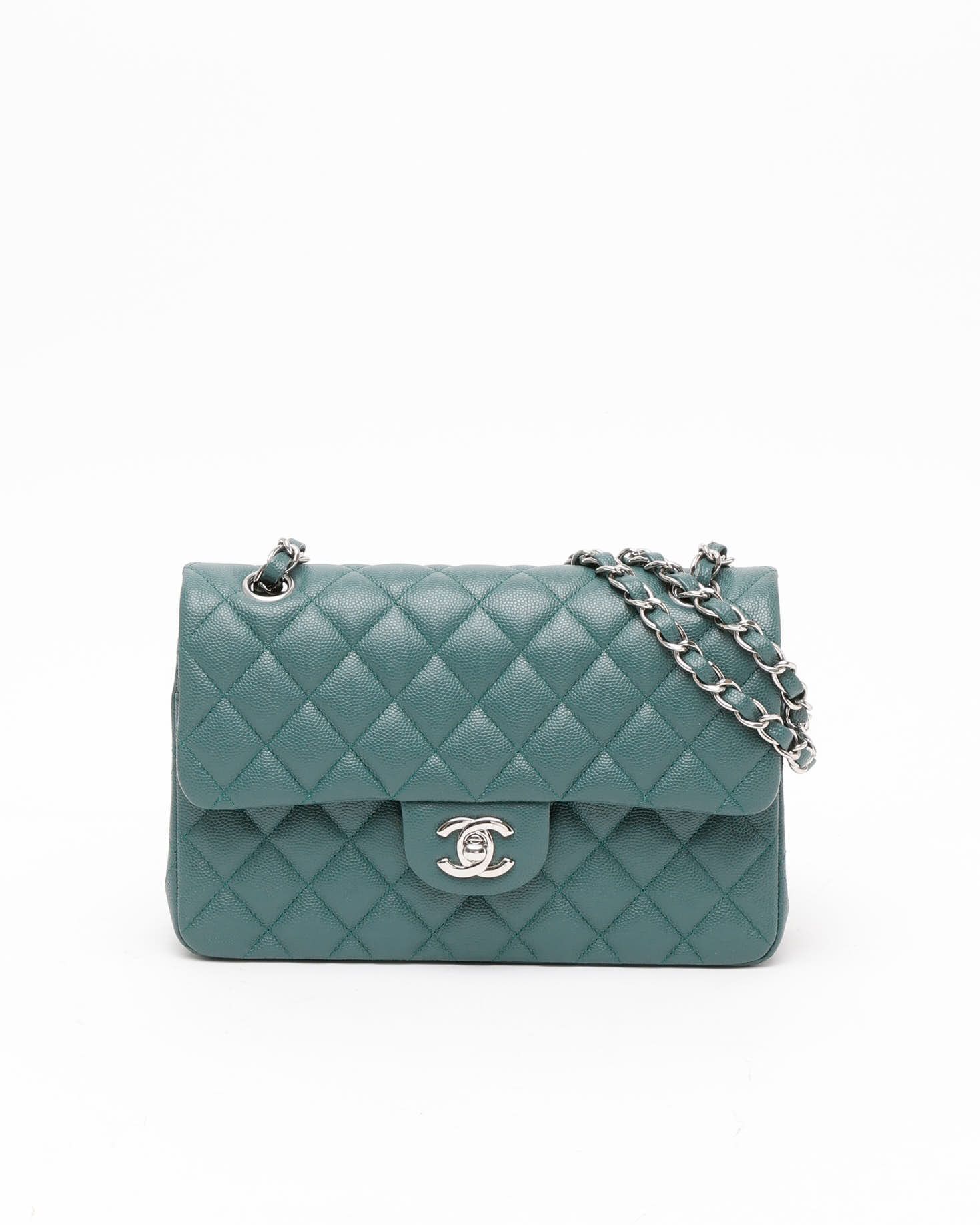 Pre-owned Chanel Classic Caviar Small Double Flap Bag