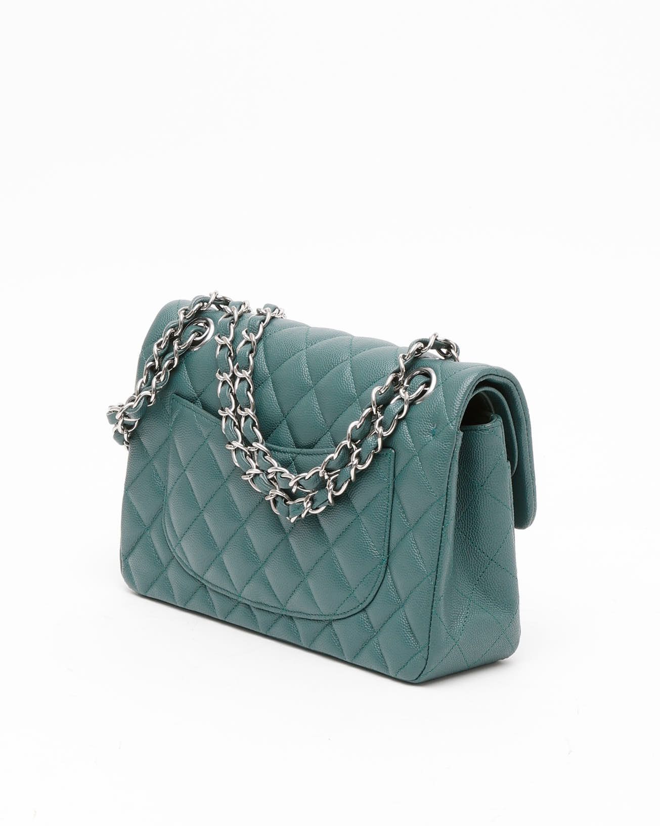 Pre-owned Chanel Classic Caviar Small Double Flap Bag