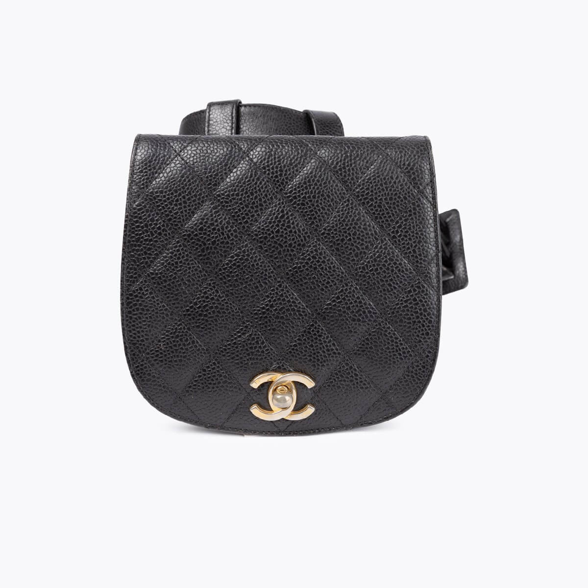 CHANEL Classic Quilted Caviar Belt Bag