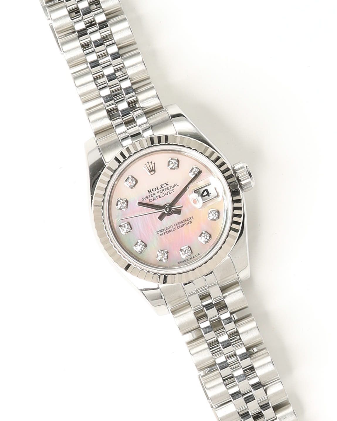 Rolex Lady-datejust 26mm Ref 179174 Mother-of-pearl Diamond Watch