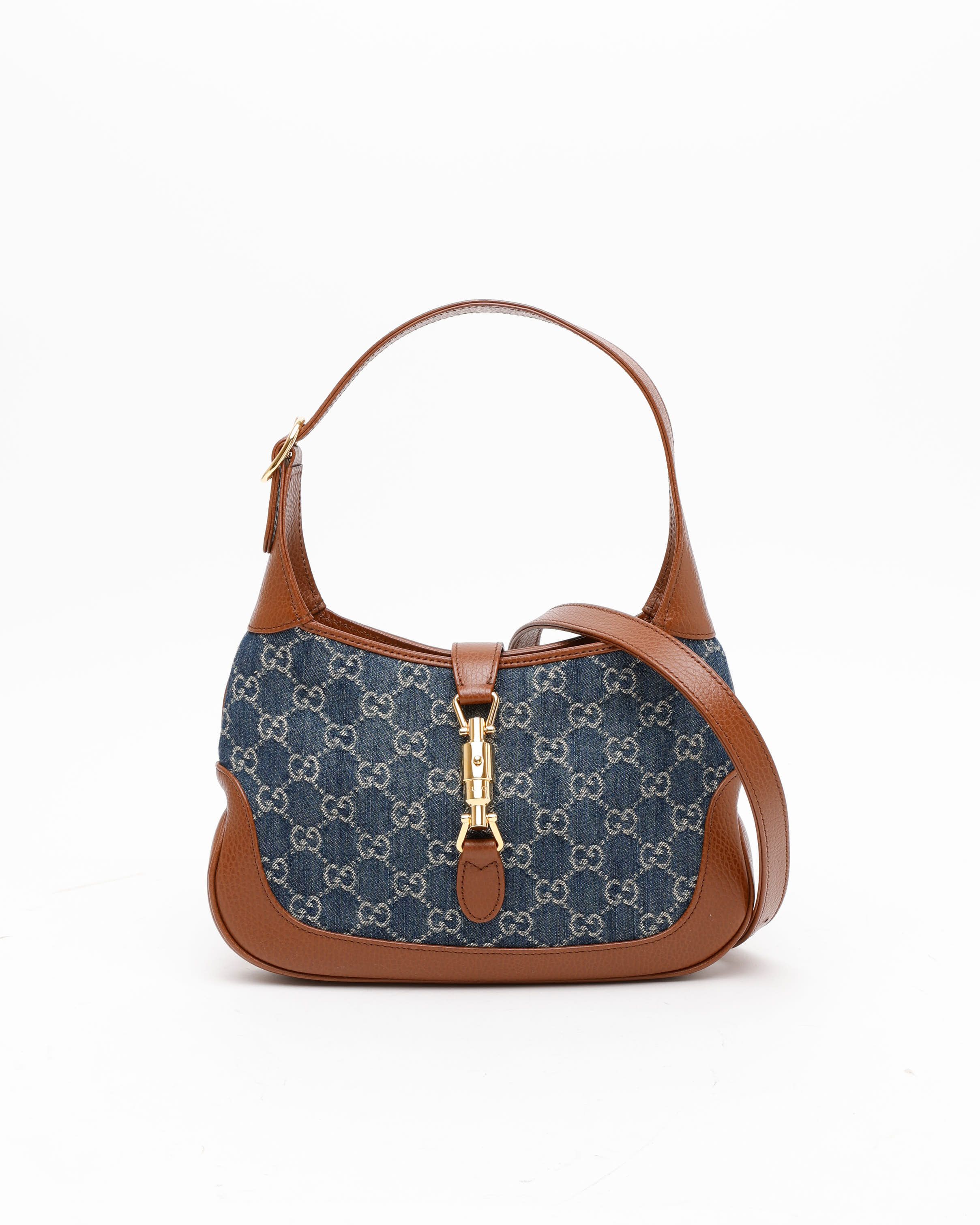 Gucci Medium Denim Jackie 1961 Bag