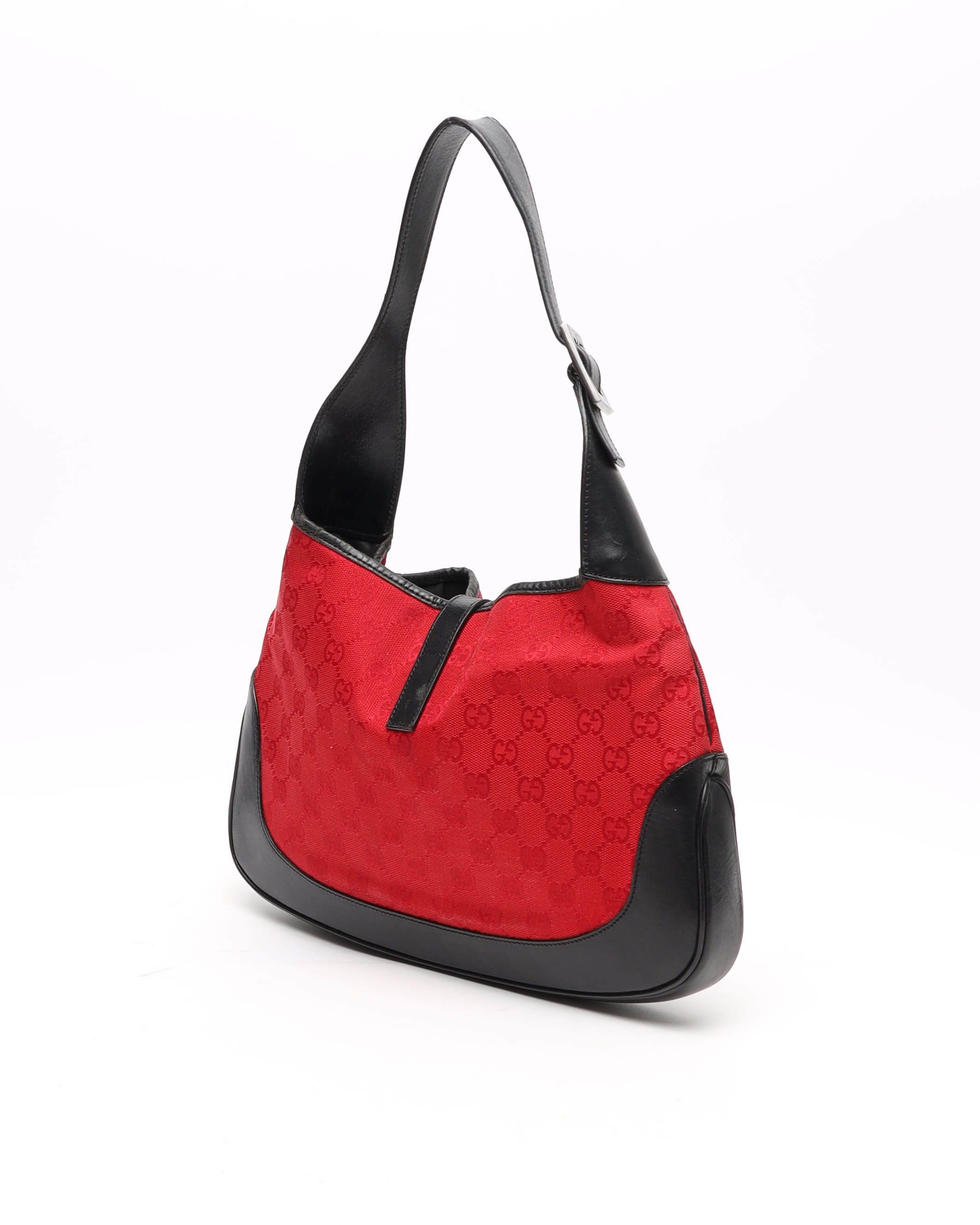 Gucci Gg Jackie Shoulder Bag In Red