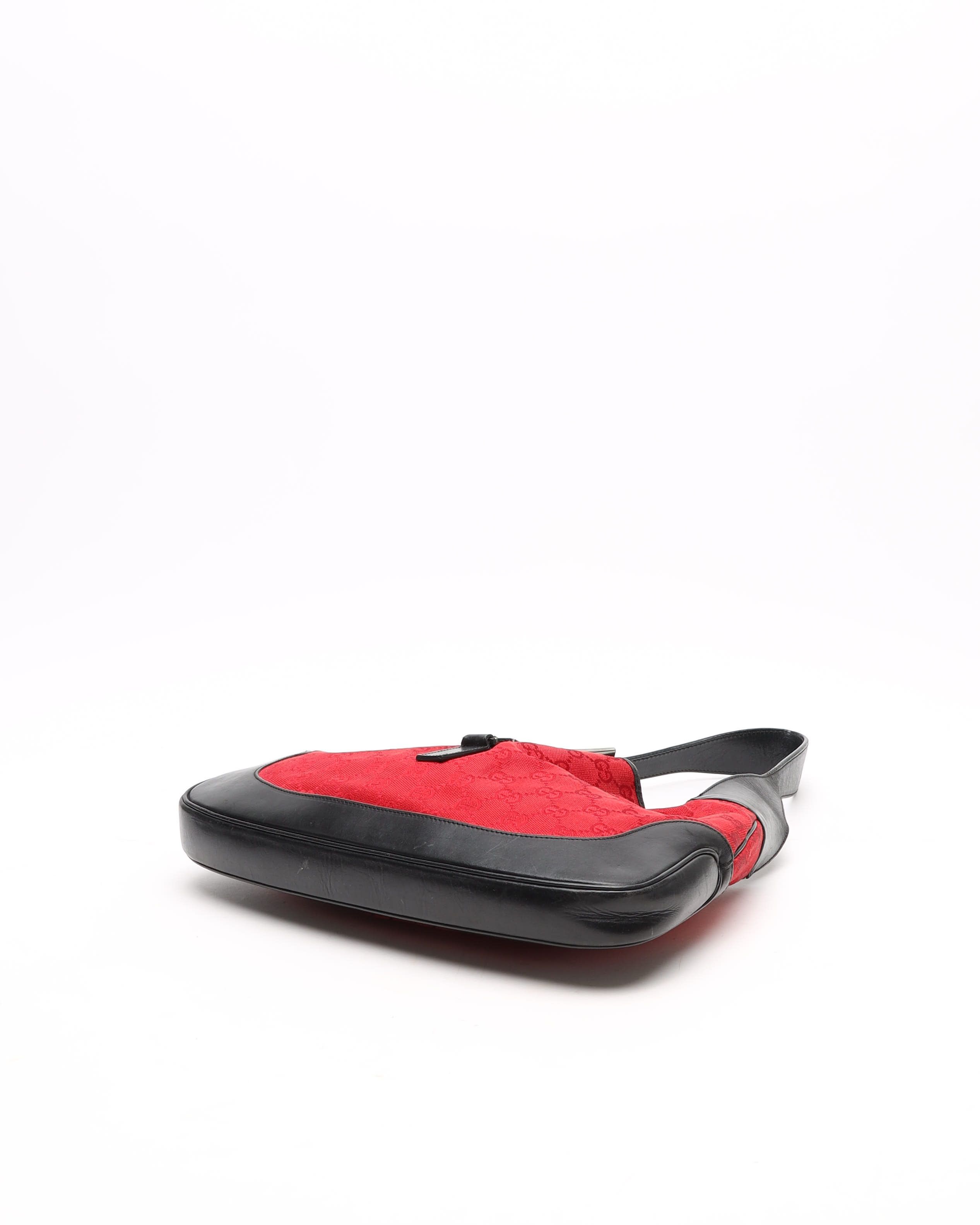 Gucci Gg Jackie Shoulder Bag In Red