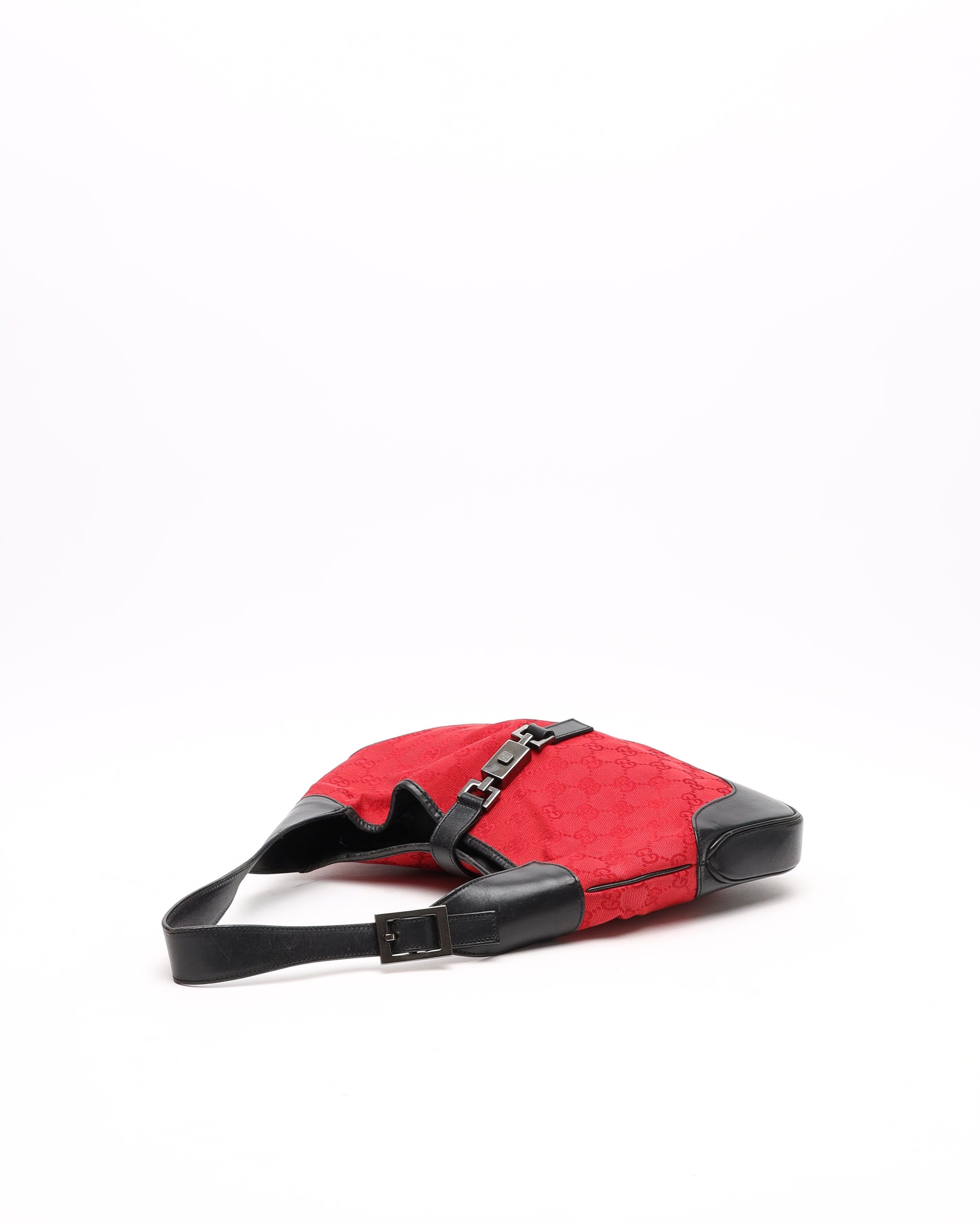 Gucci Gg Jackie Shoulder Bag In Red