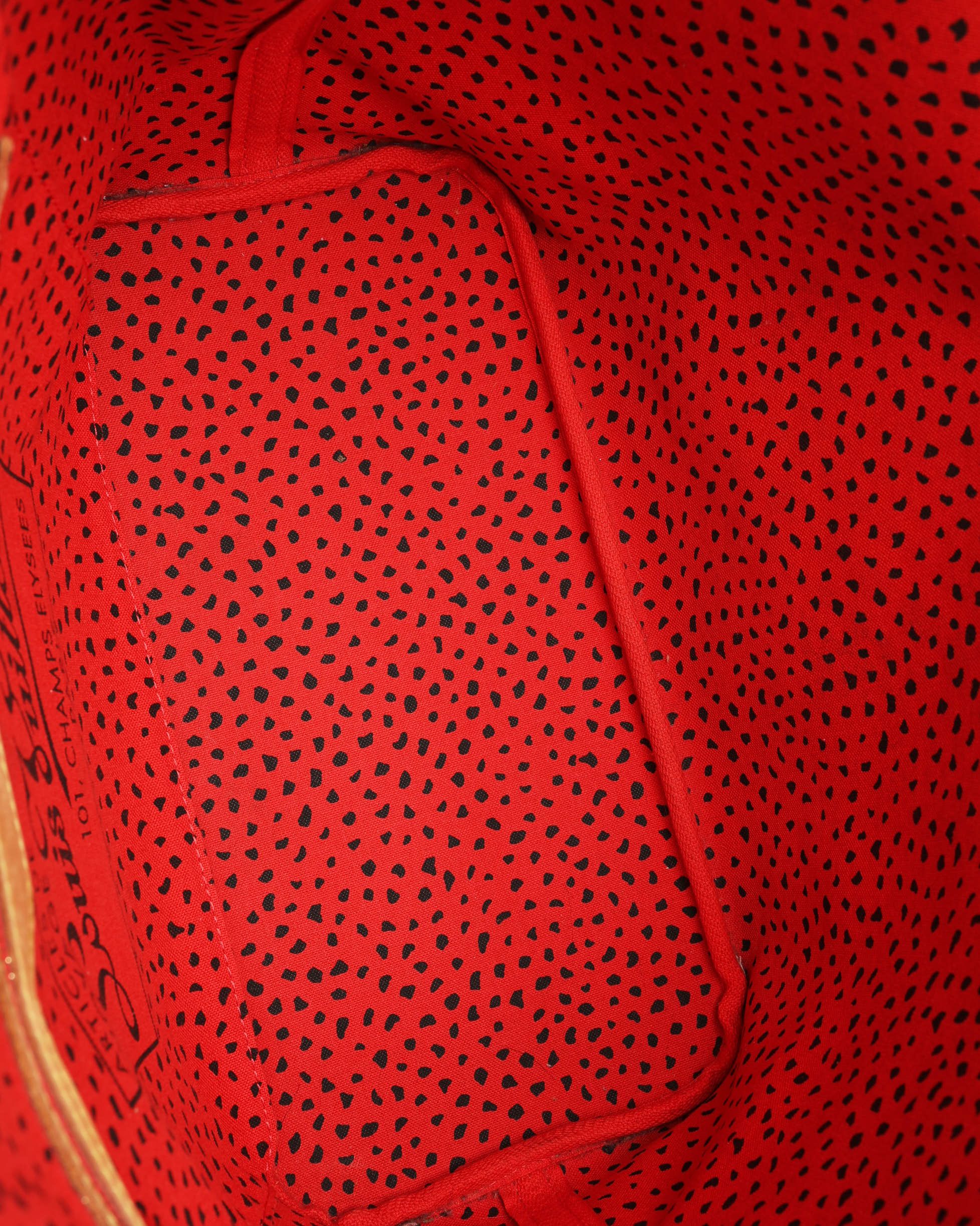 Pre-owned Louis Vuitton Yayoi Kusama Monogram Wave Neverfull Mm Tote Bag